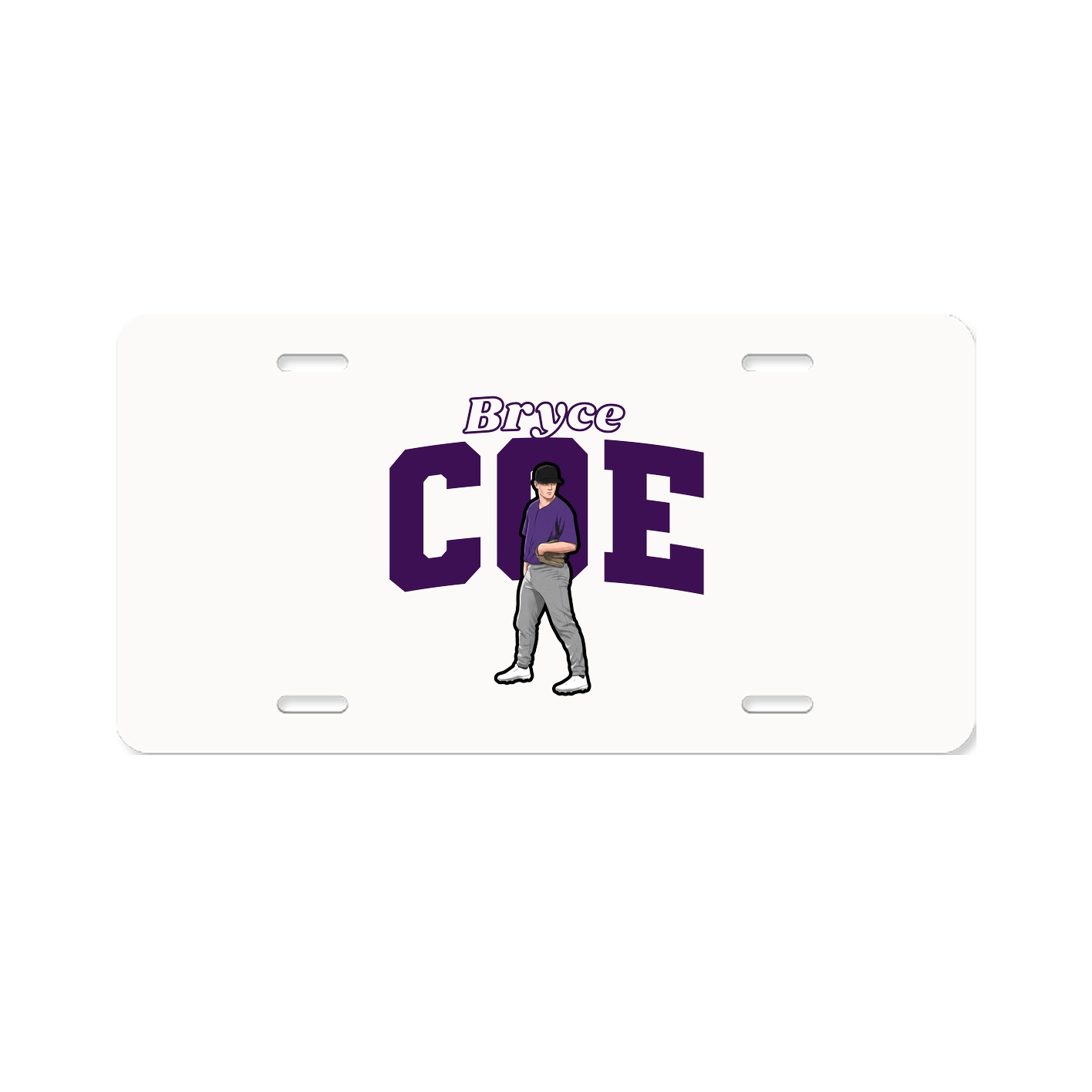 License Plate — Name Arch in Classic