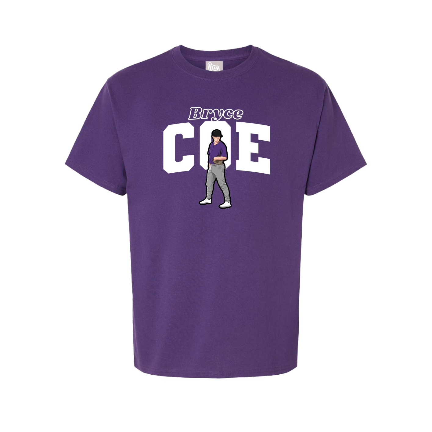 Youth Tee — Name Arch in Purple