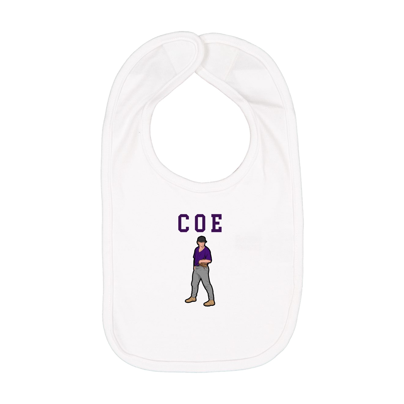 Infant Bib — Shirsey in White