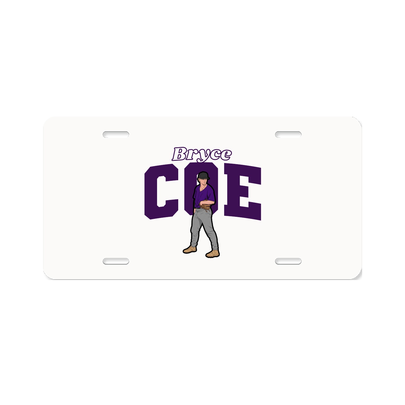 License Plate — Name Arch in Classic