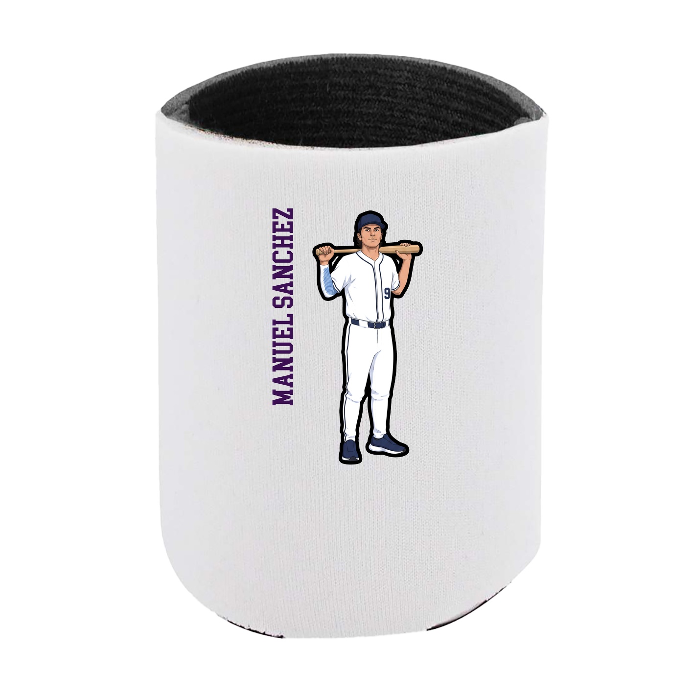 Can Holder — Name Vertical in White