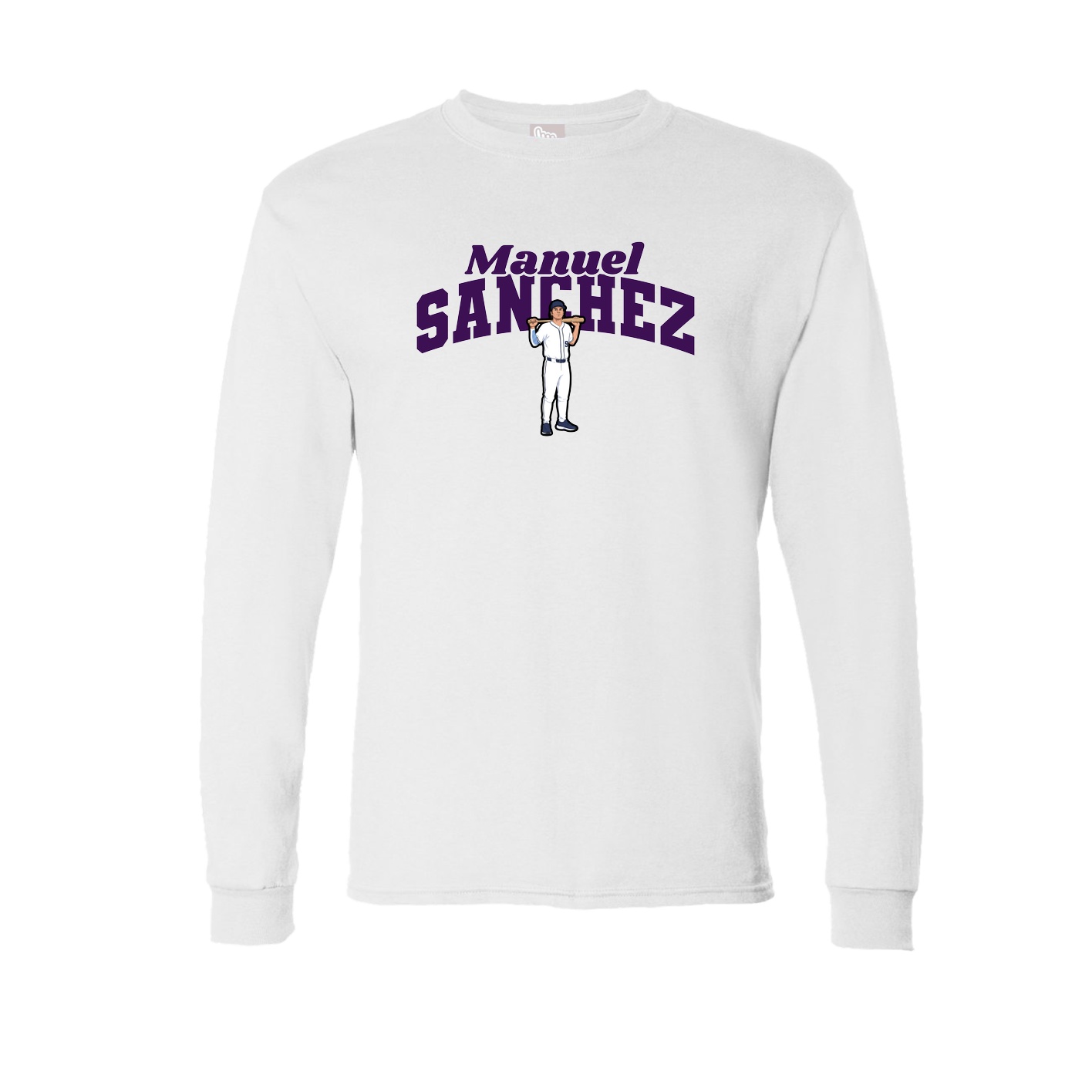 Long Sleeve Tee — Signature Arch in White