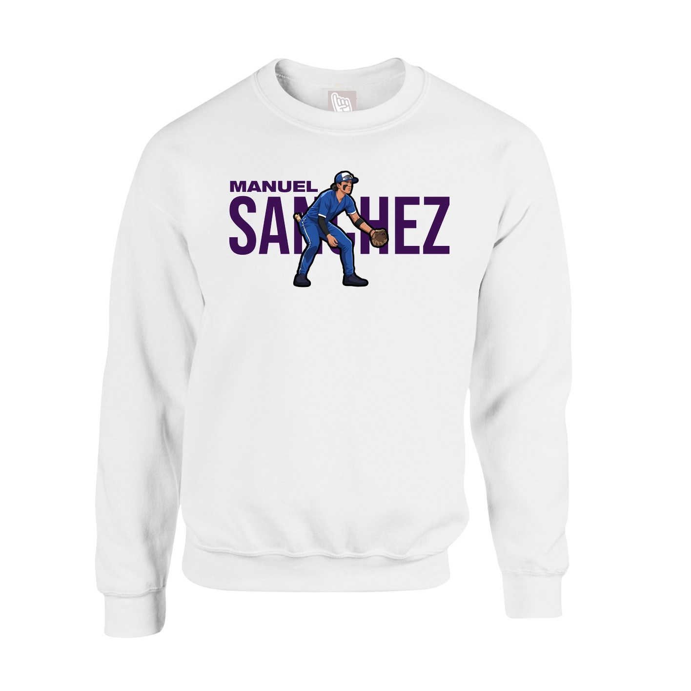 Fleece Crew — Player Name in White