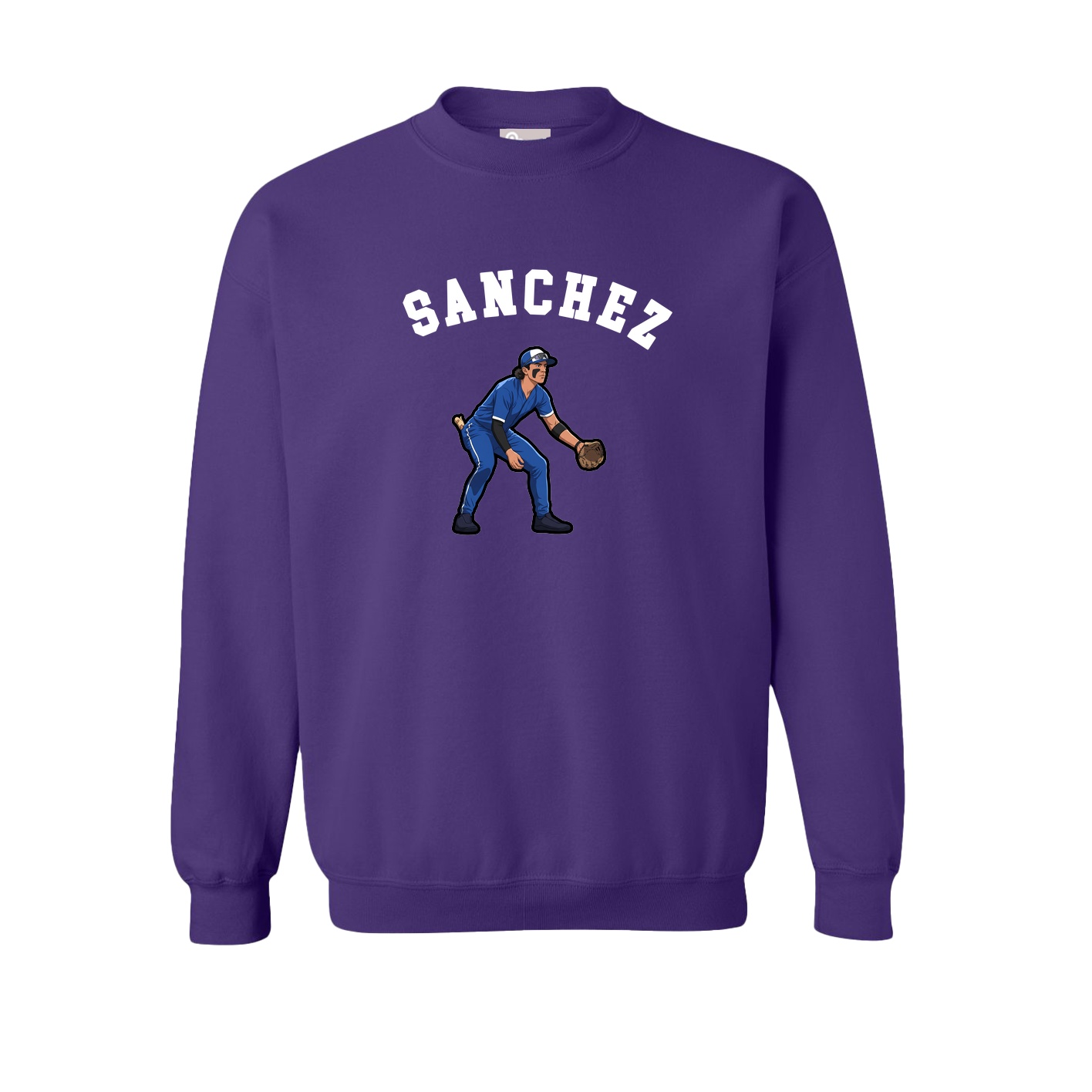 Fleece Crew — Shirsey Arch in Purple