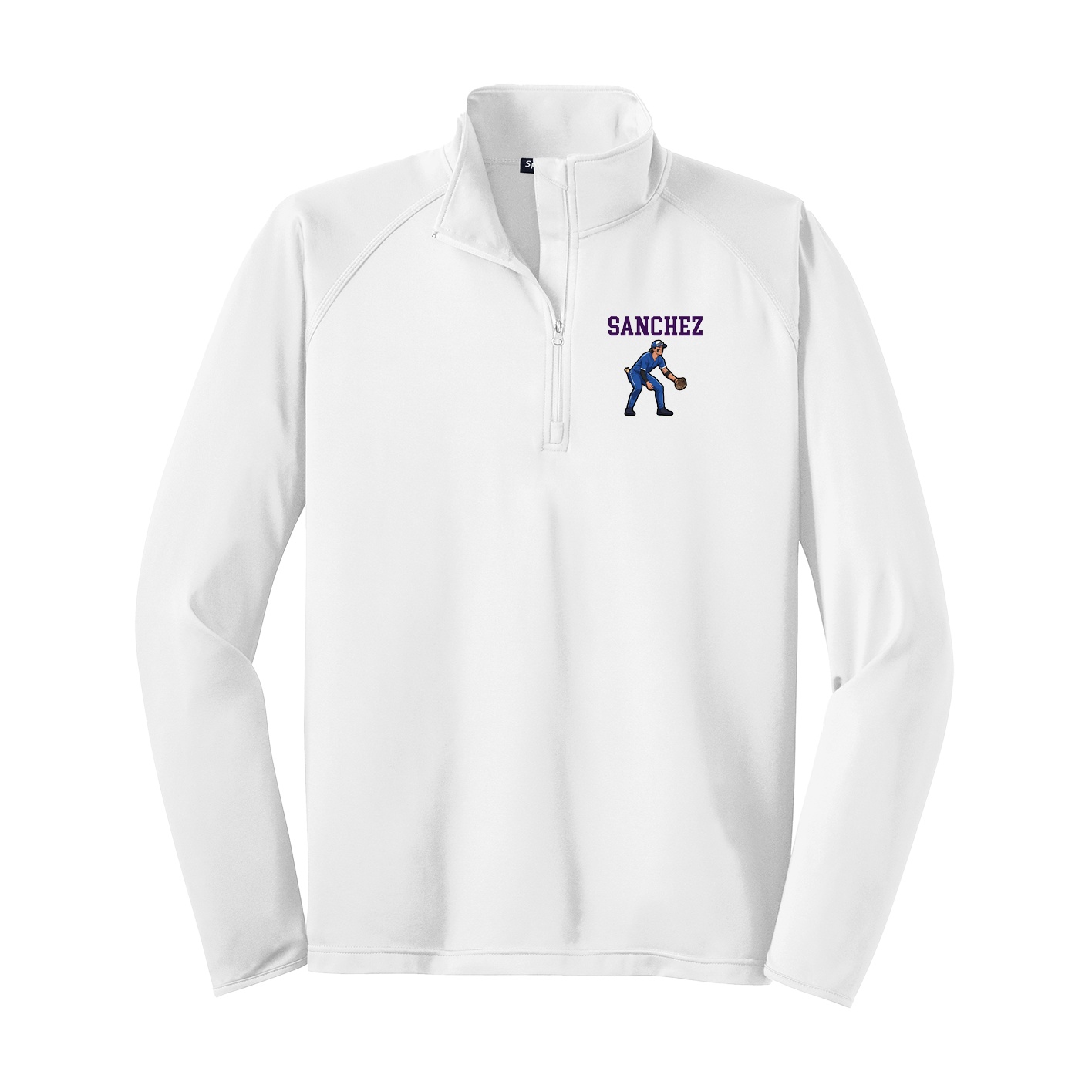 Q-Zip Pullover — Shirsey in White