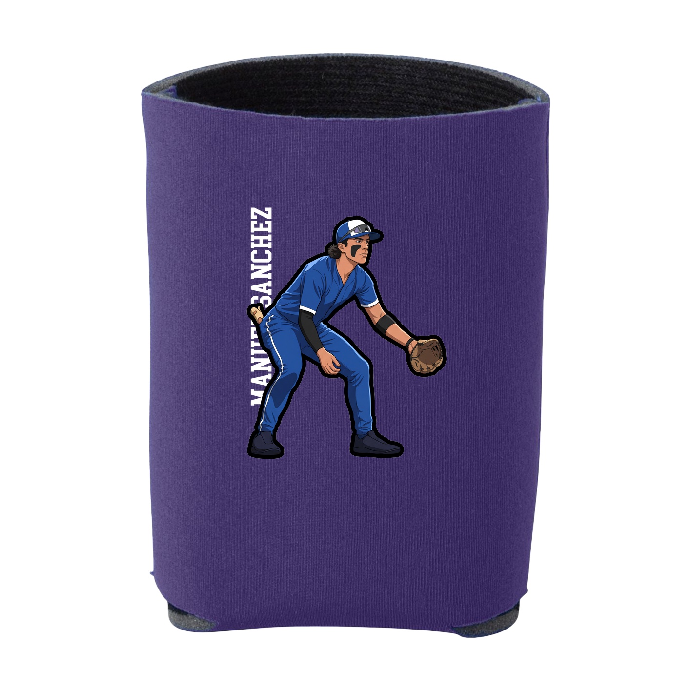 Can Holder — Name Vertical in Purple