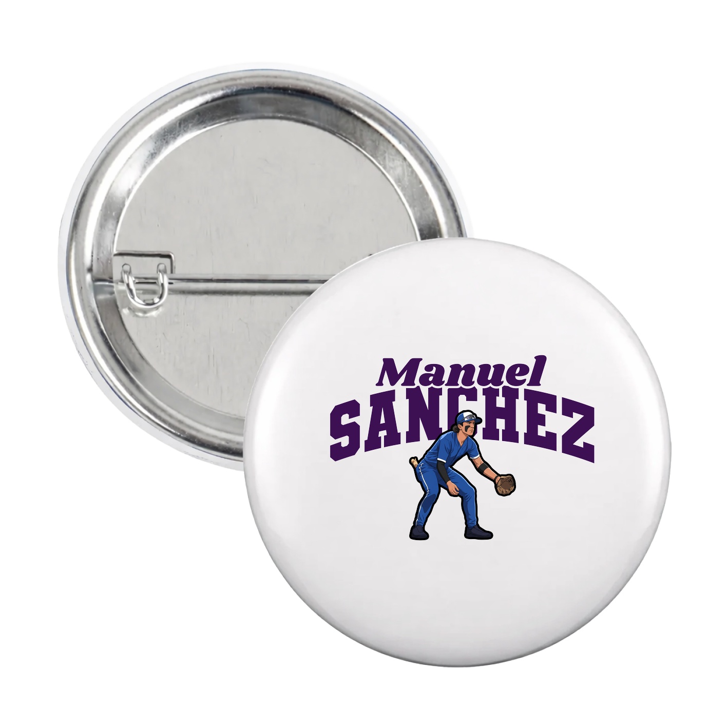 Game Day Button — Signature Arch in White