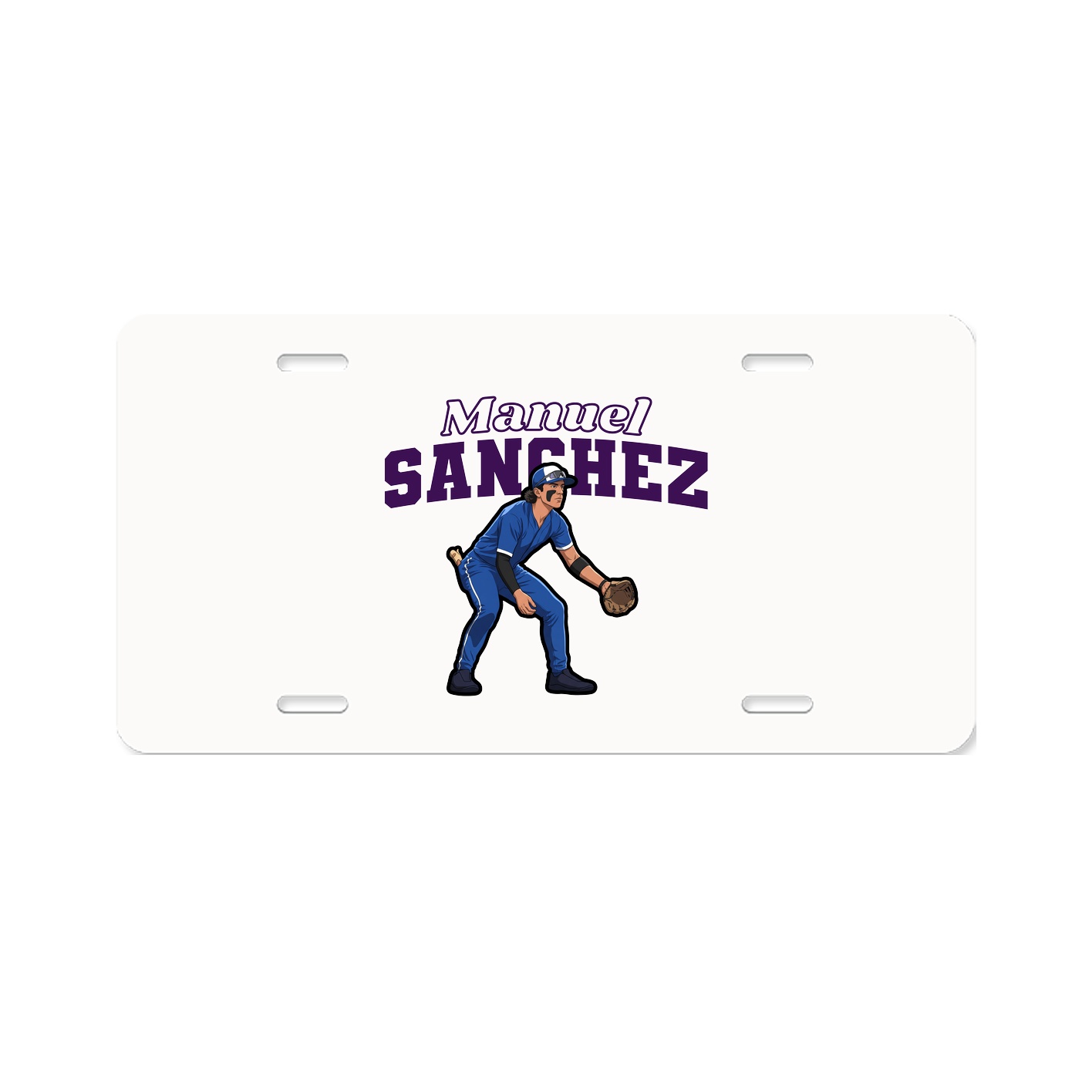 License Plate — Name Arch in Classic
