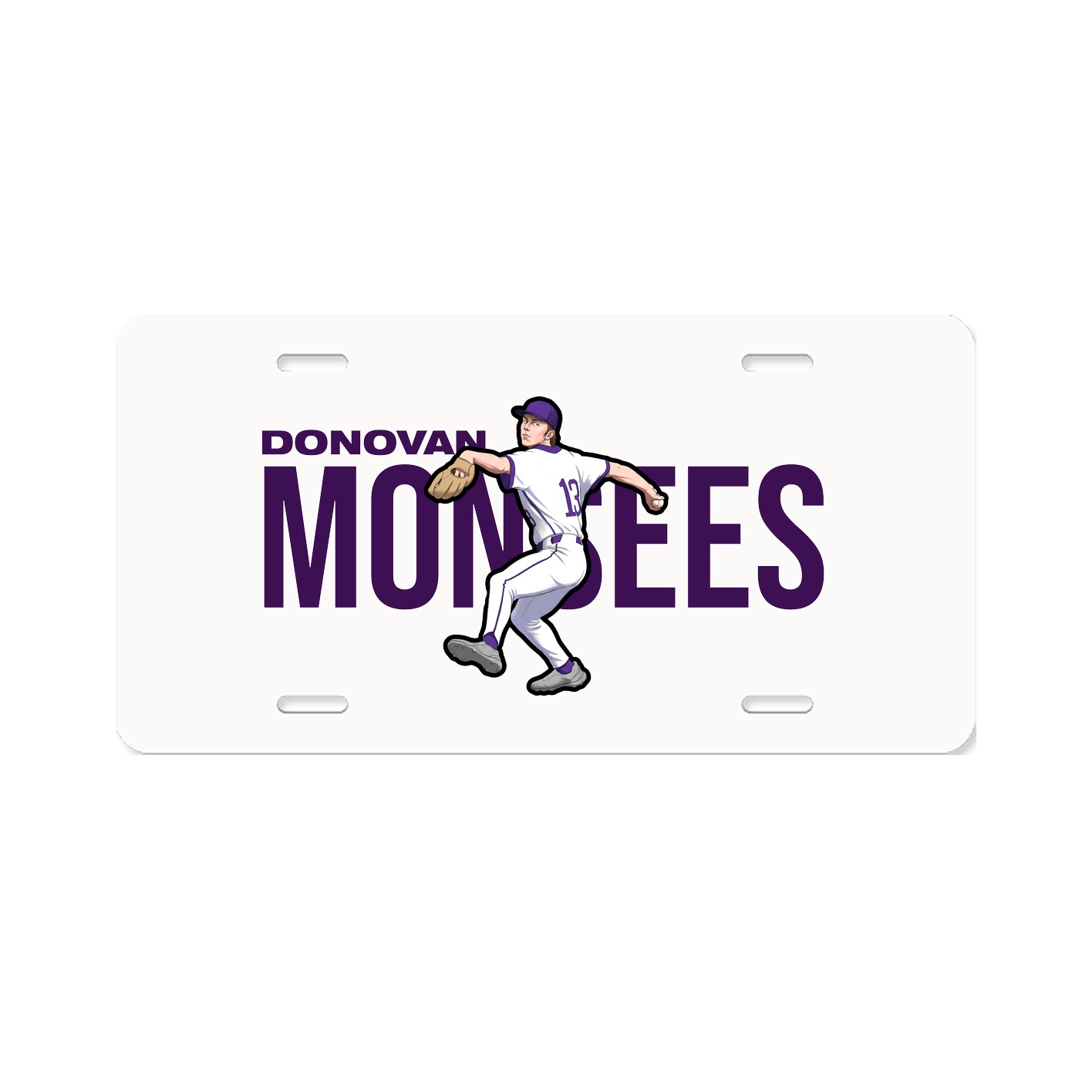 License Plate — Player Name in Classic