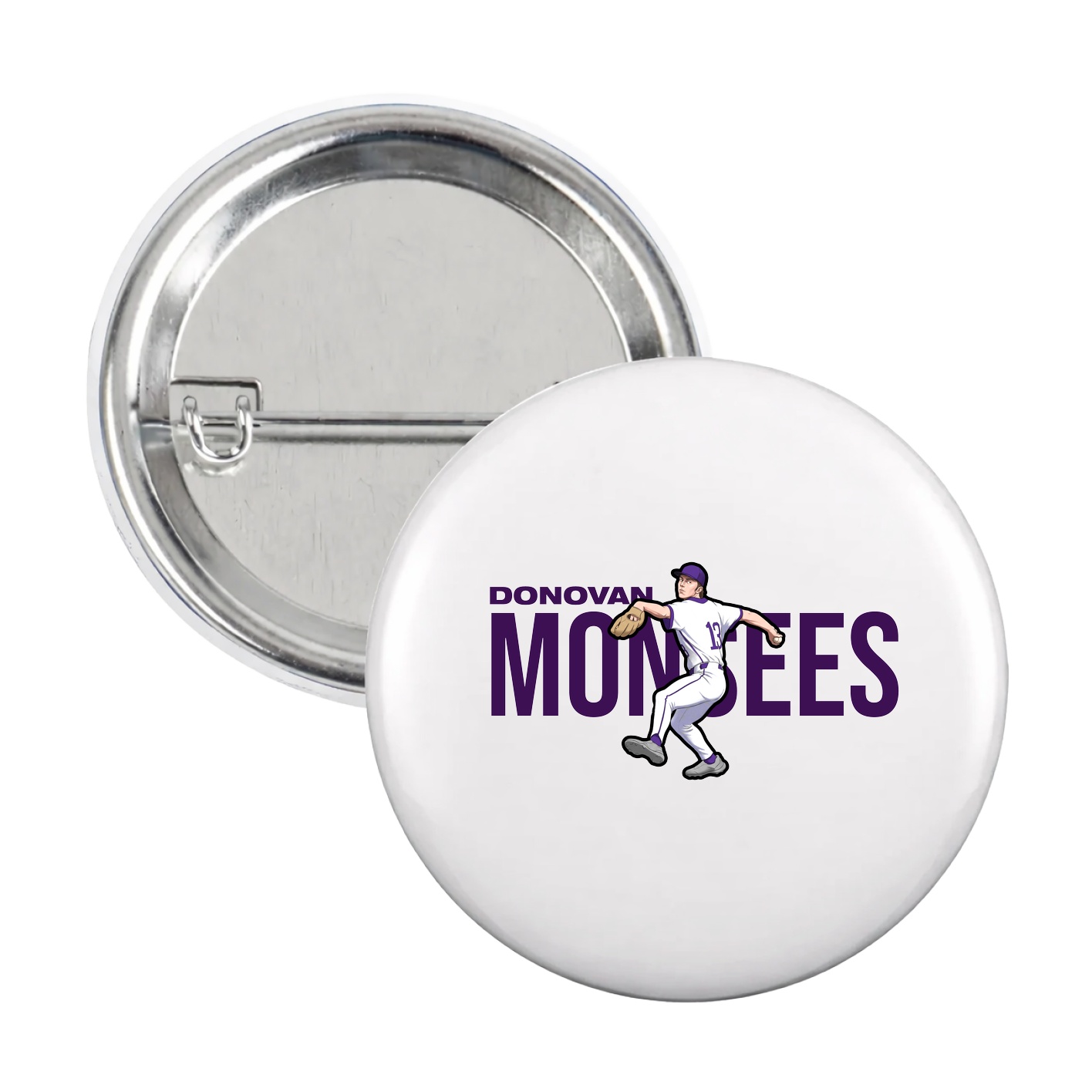Game Day Button — Player Name in White