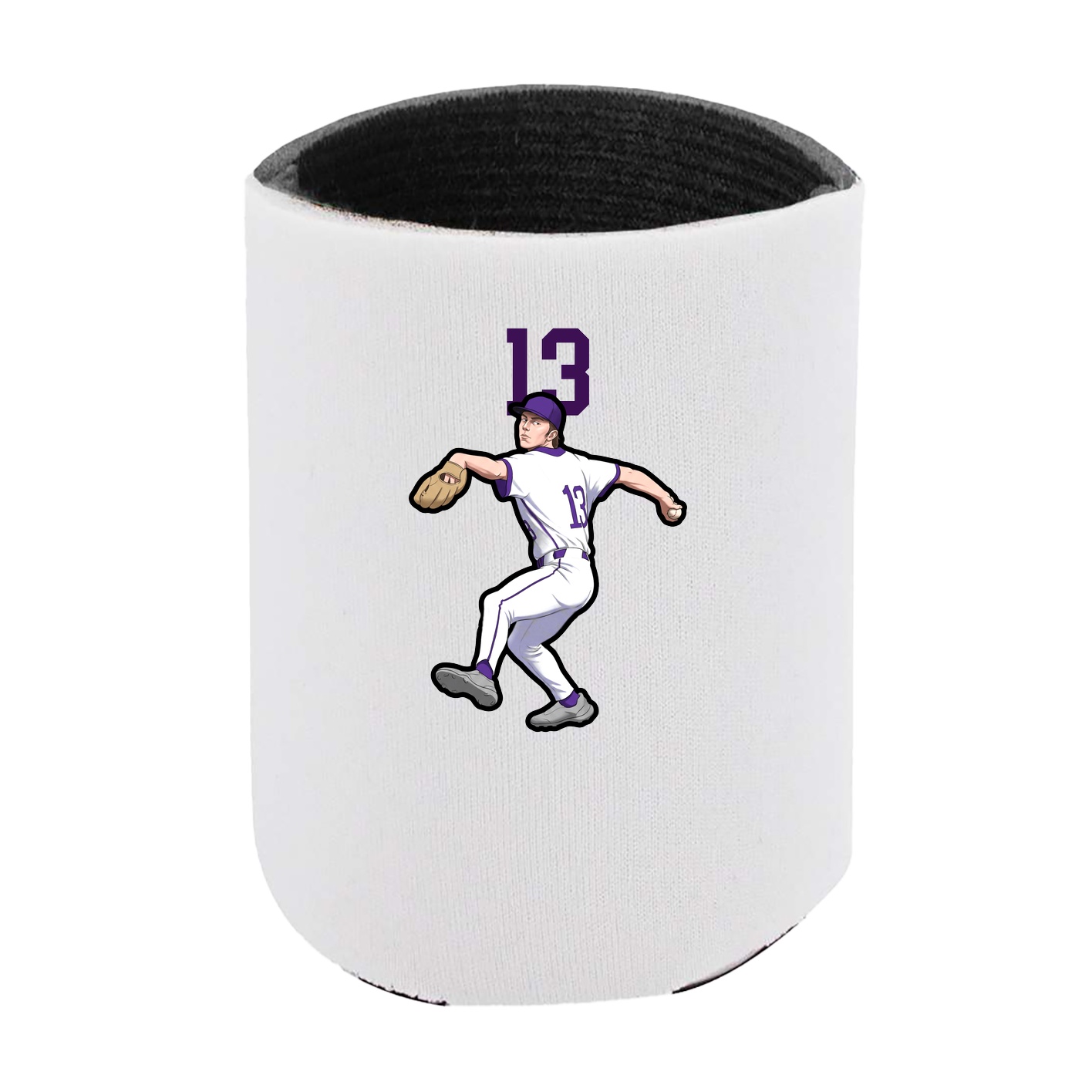 Can Holder — Number Top in White