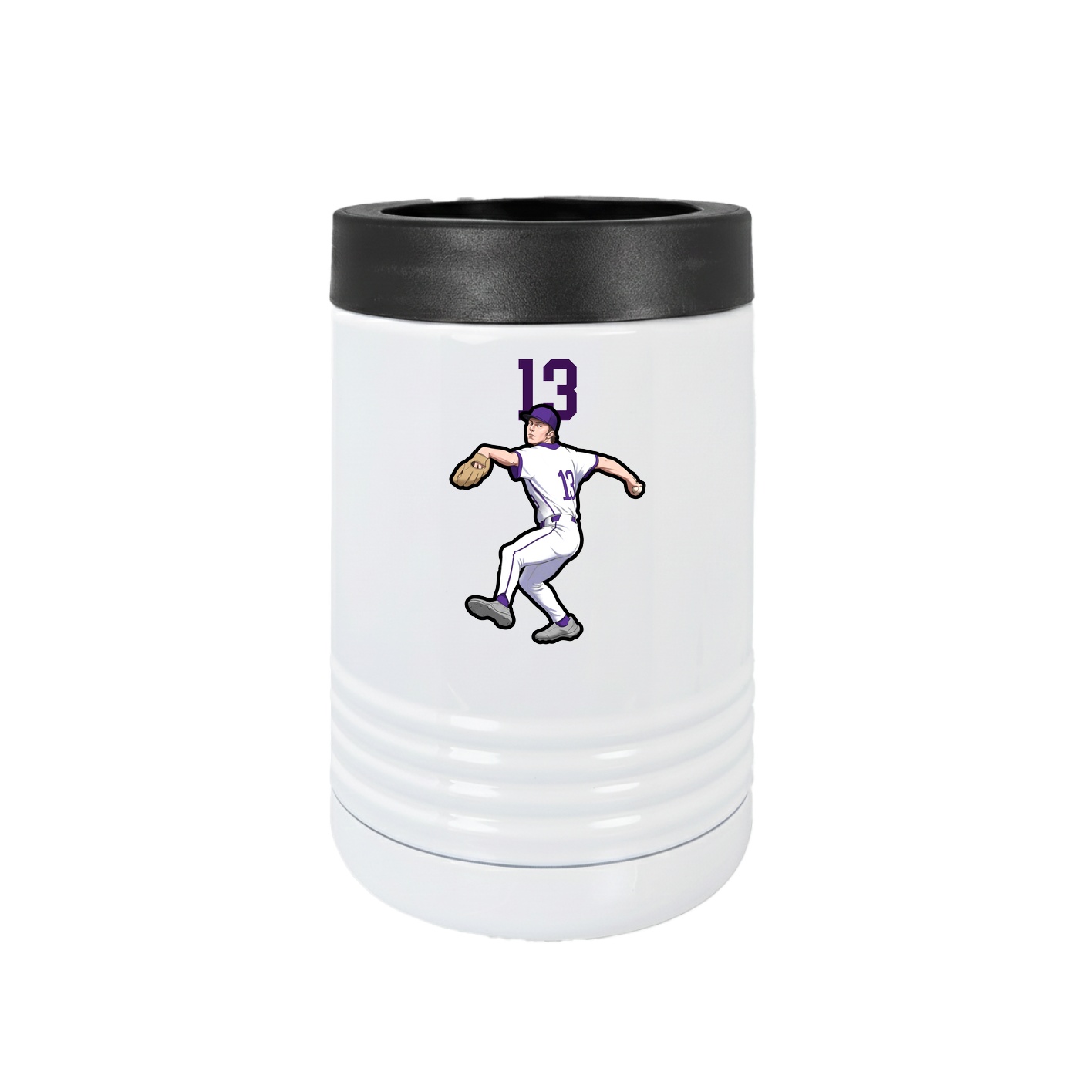 Beverage Holder — Number Top in White