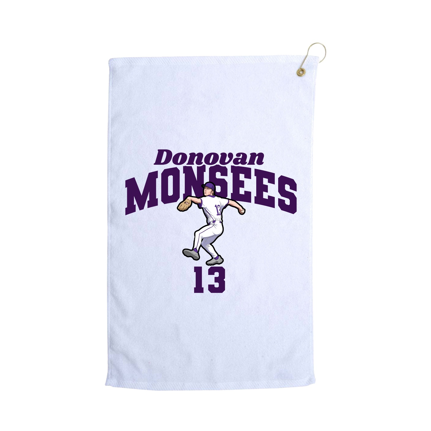 Golf Towel — Signature Arch in White