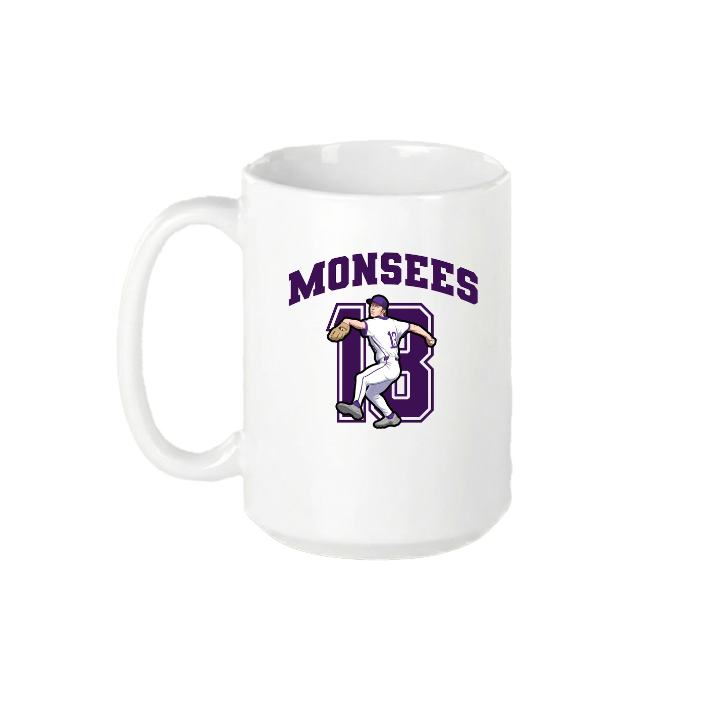 15oz Coffee Mug — Number in White