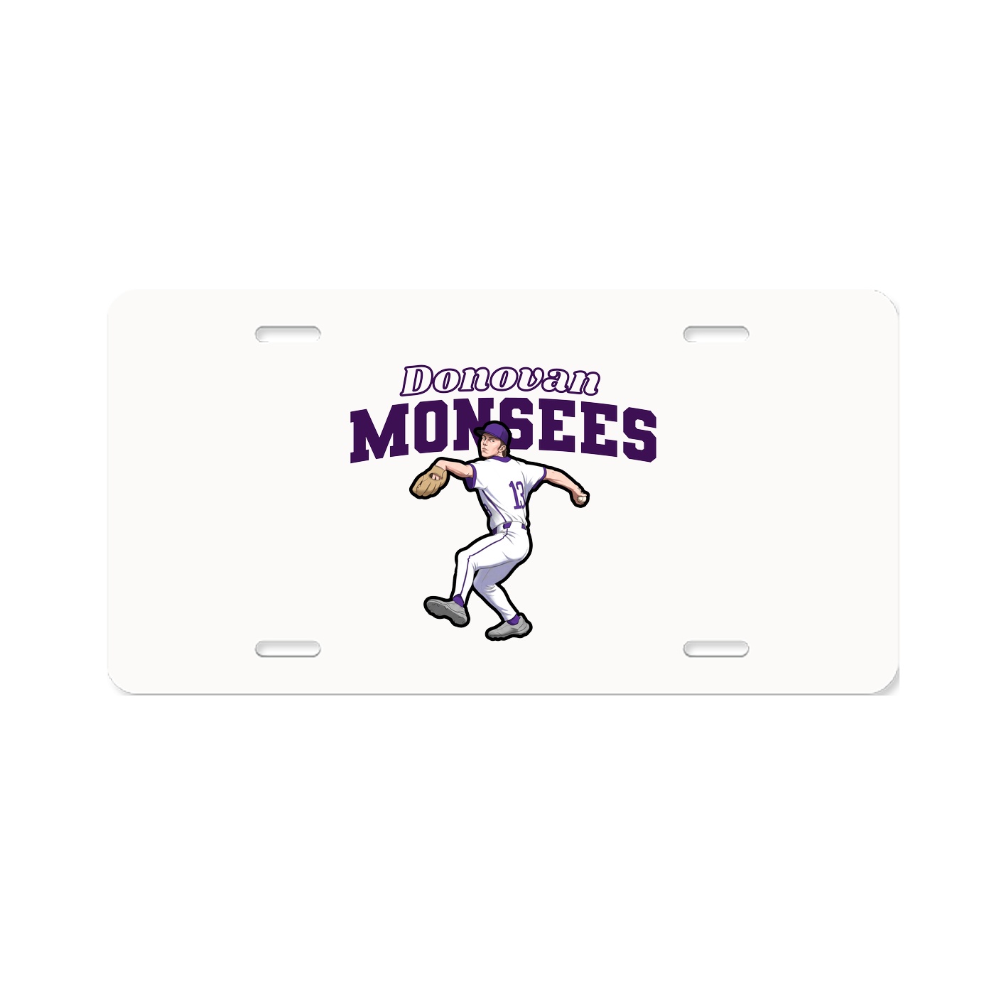 License Plate — Name Arch in Classic