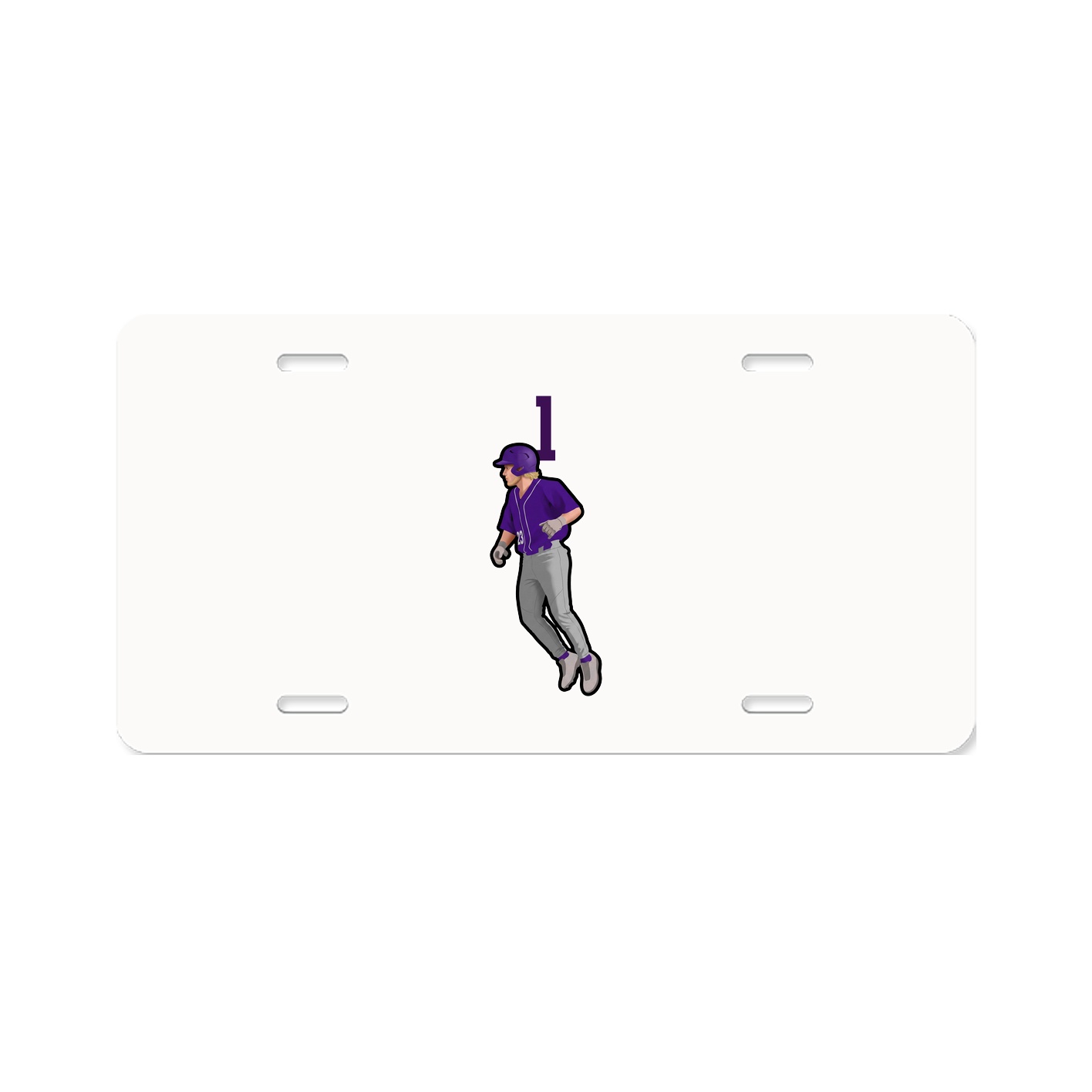 License Plate — Number Top in Classic