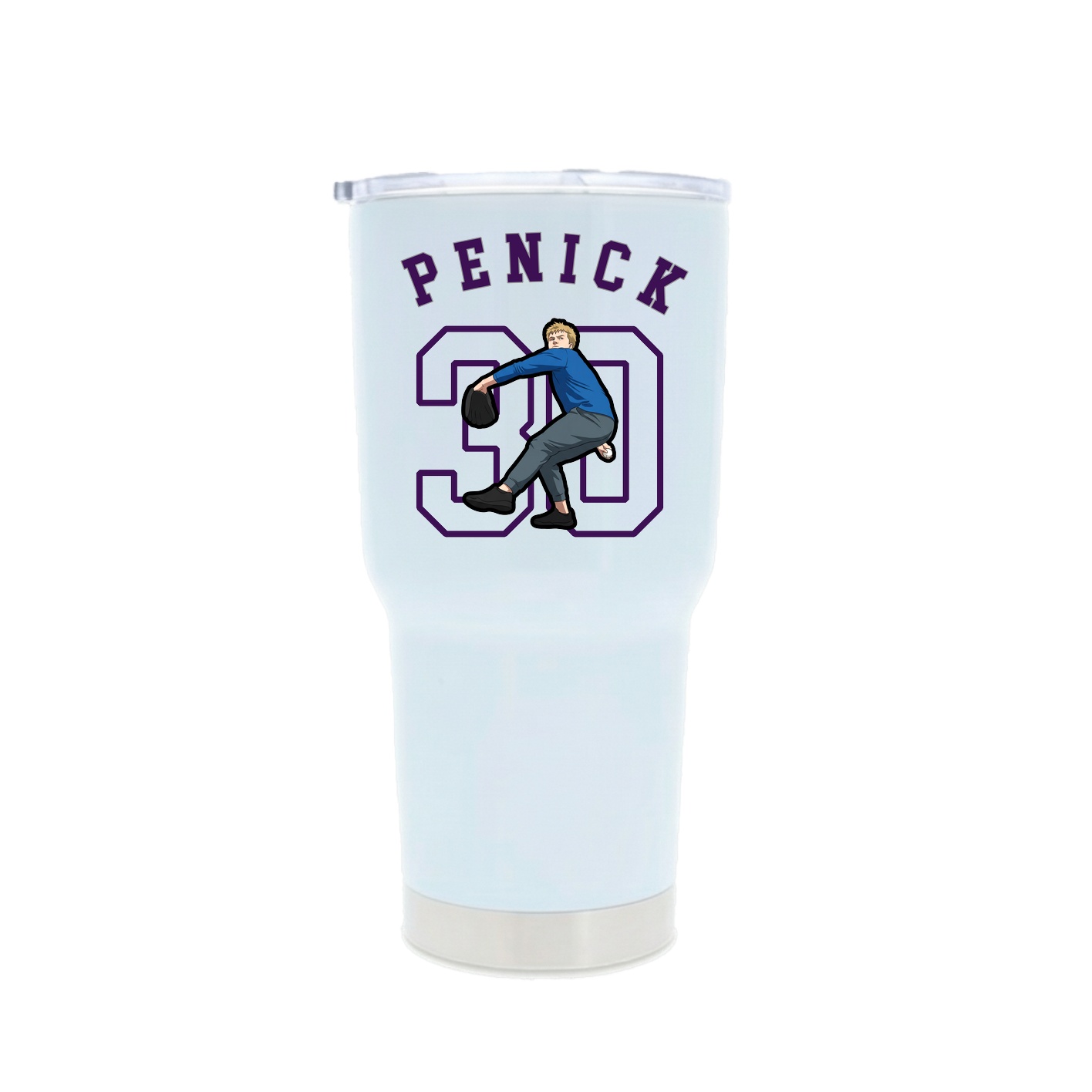 30oz Stainless Steel Tumbler — Shirsey Arch in White