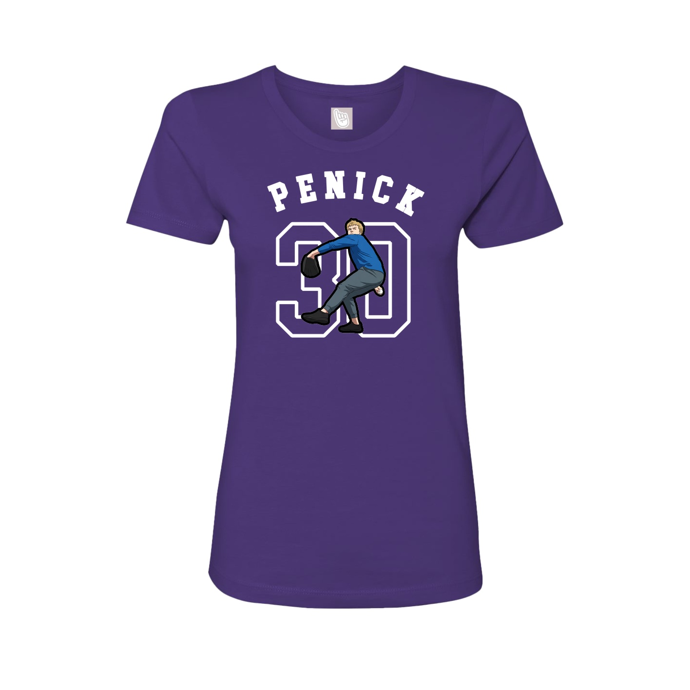 Fitted Women's Tee — Shirsey Arch in Purple