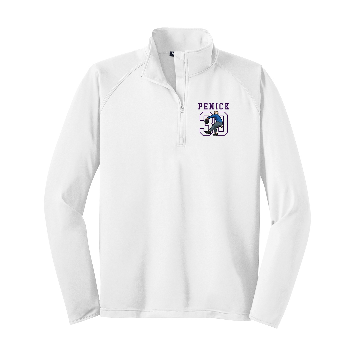 Q-Zip Pullover — Shirsey in White