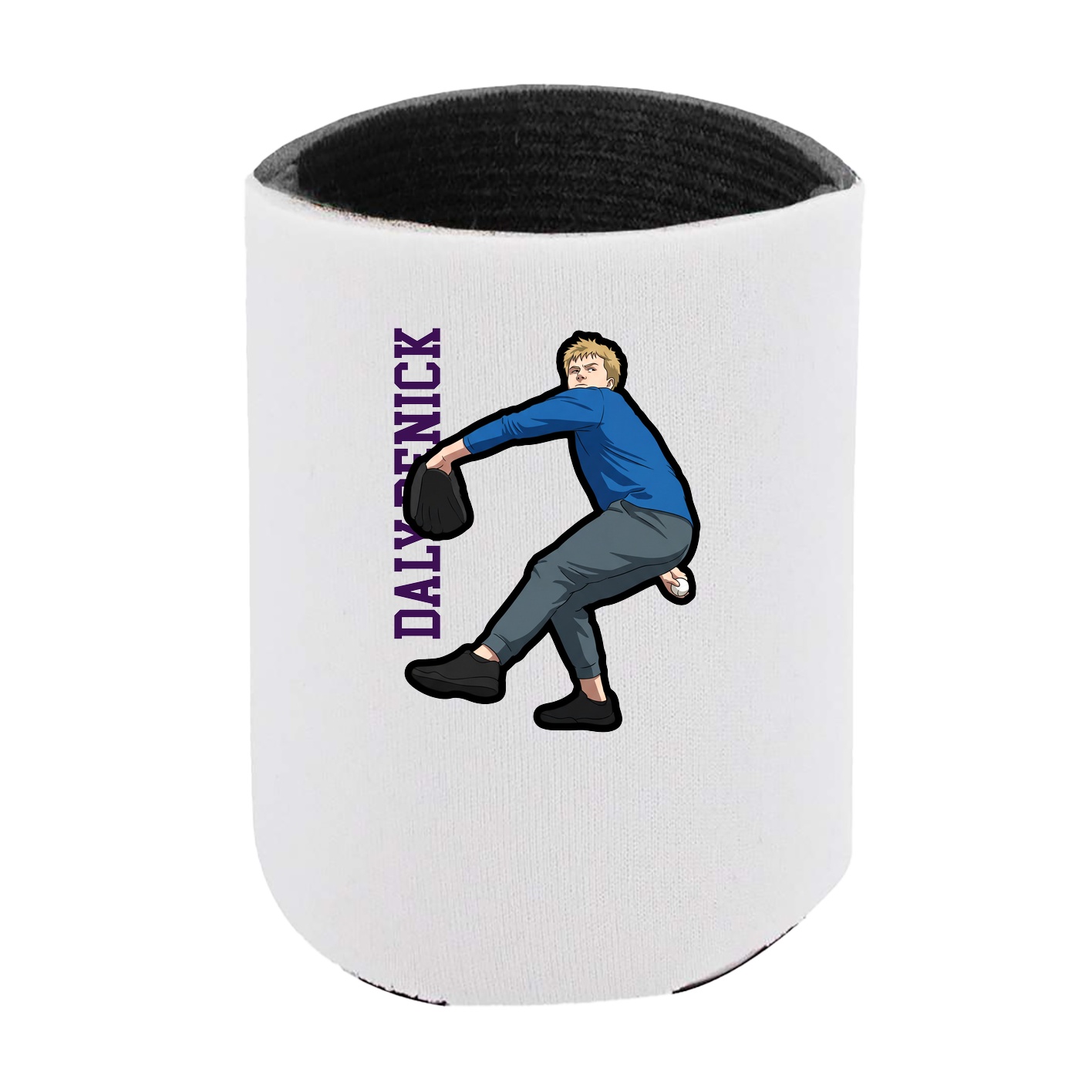 Can Holder — Name Vertical in White