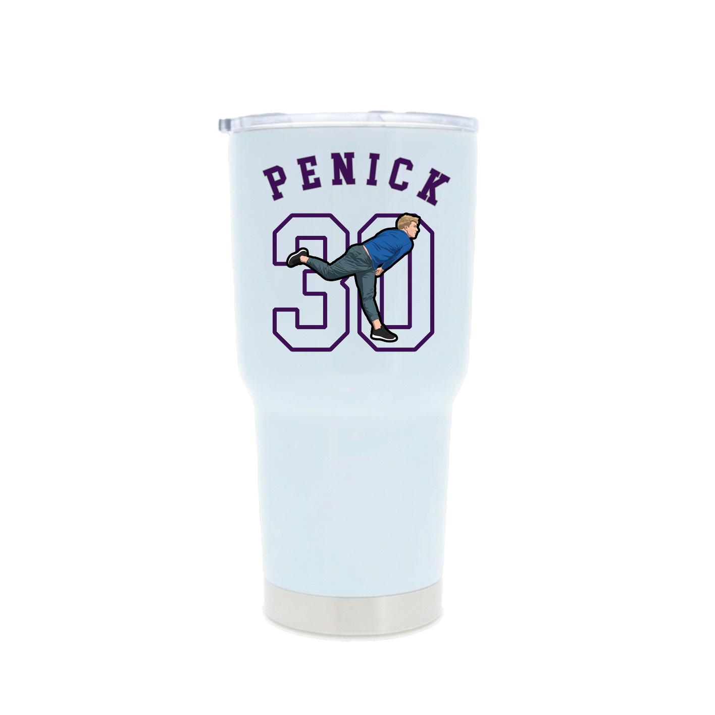 30oz Stainless Steel Tumbler — Shirsey Arch in White