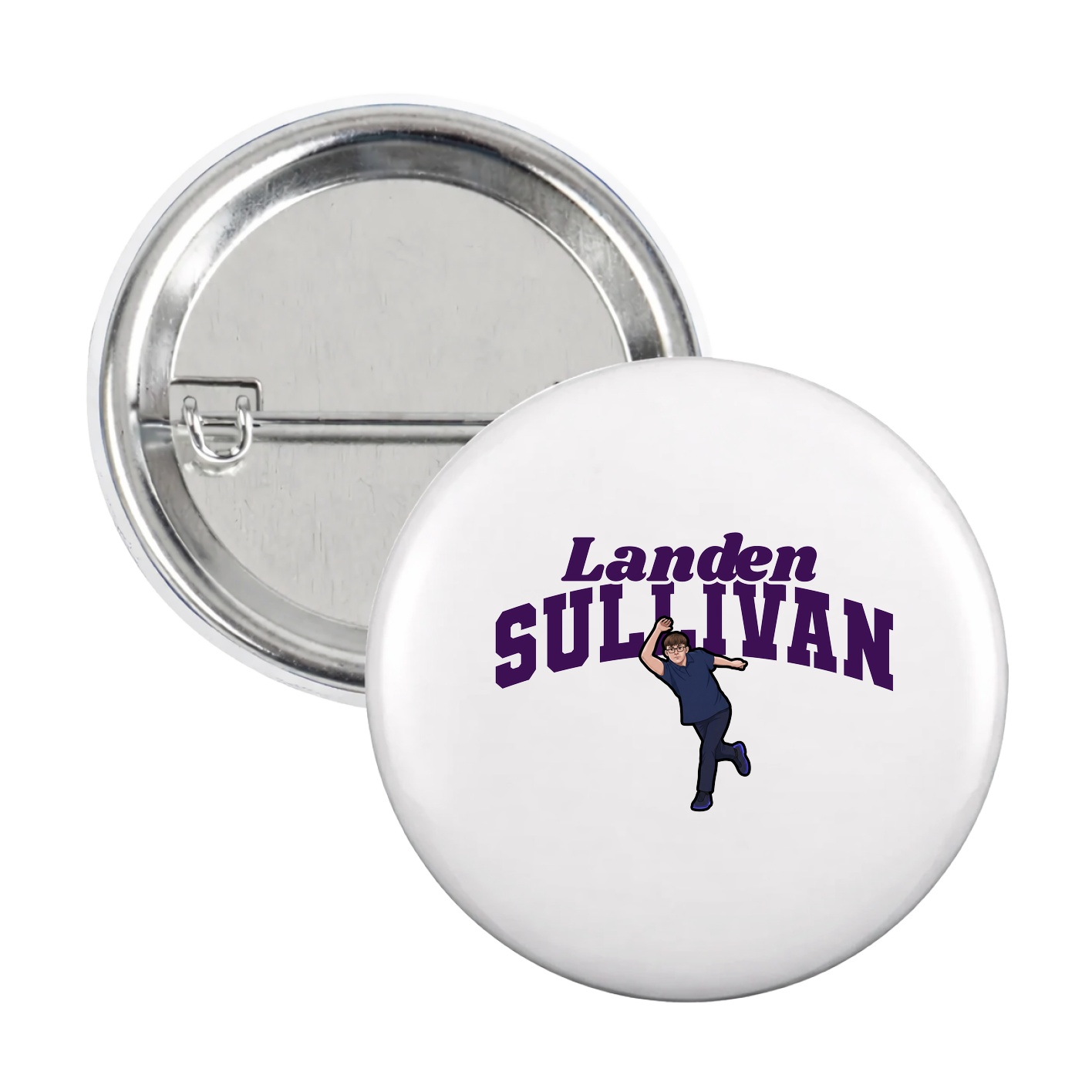 Game Day Button — Signature Arch in White