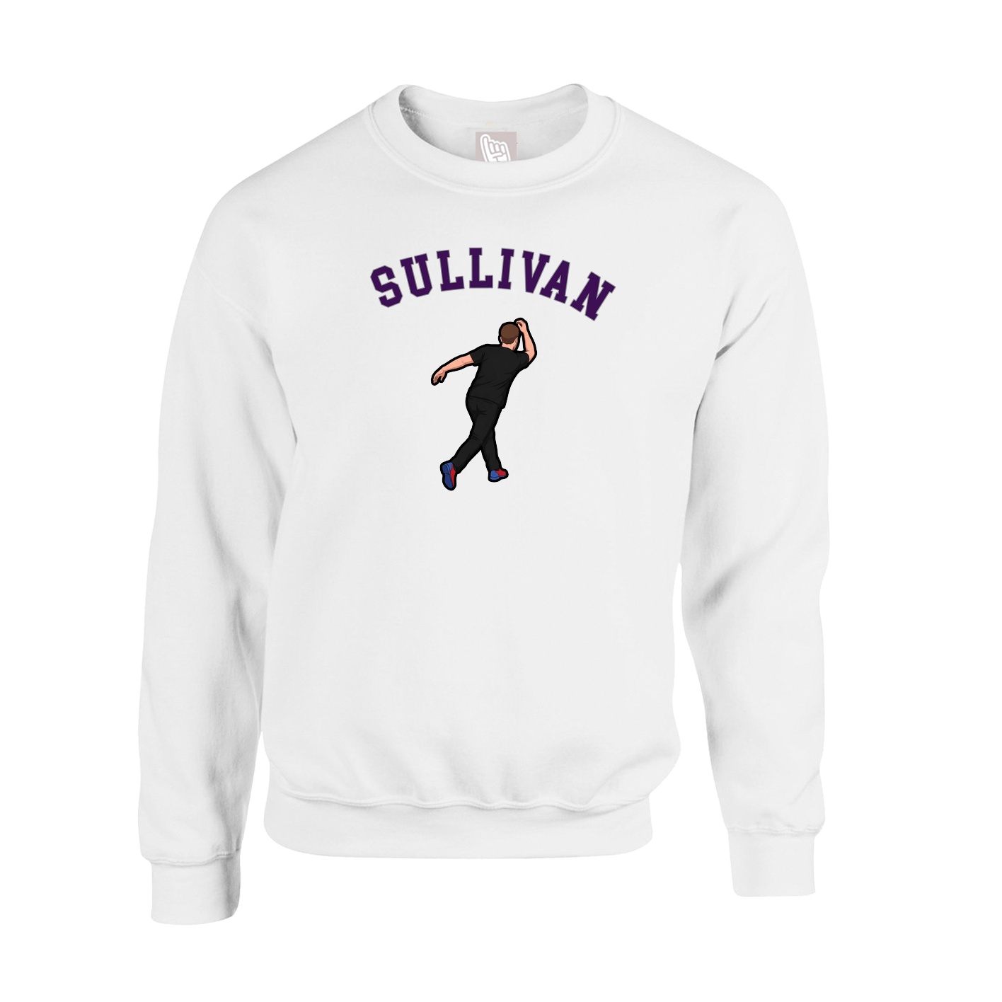 Fleece Crew — Shirsey Arch in White