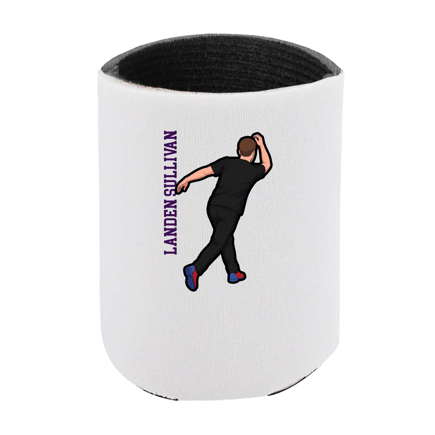 Can Holder — Name Vertical in White
