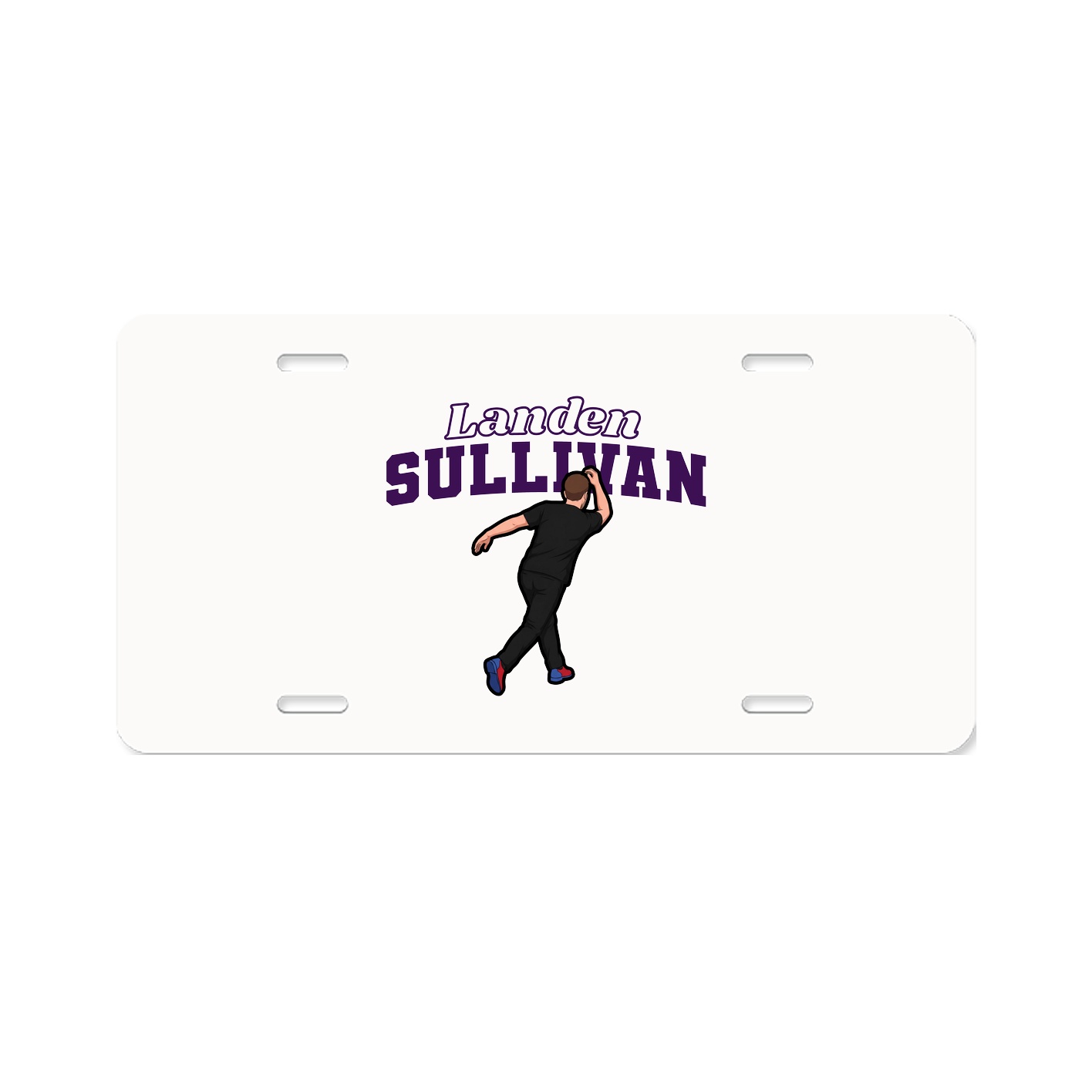 License Plate — Name Arch in Classic