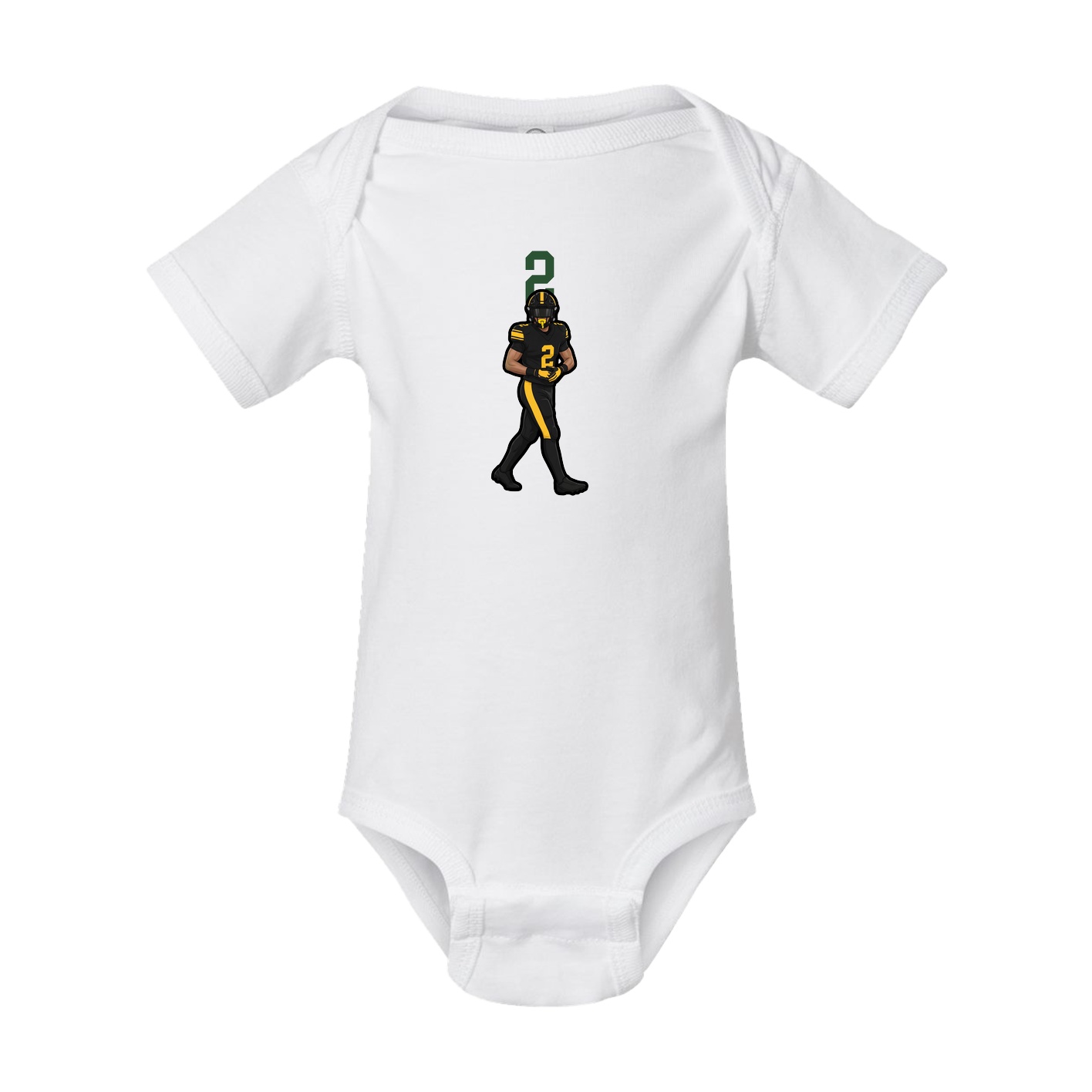 Baby Onesie — Number Top in White