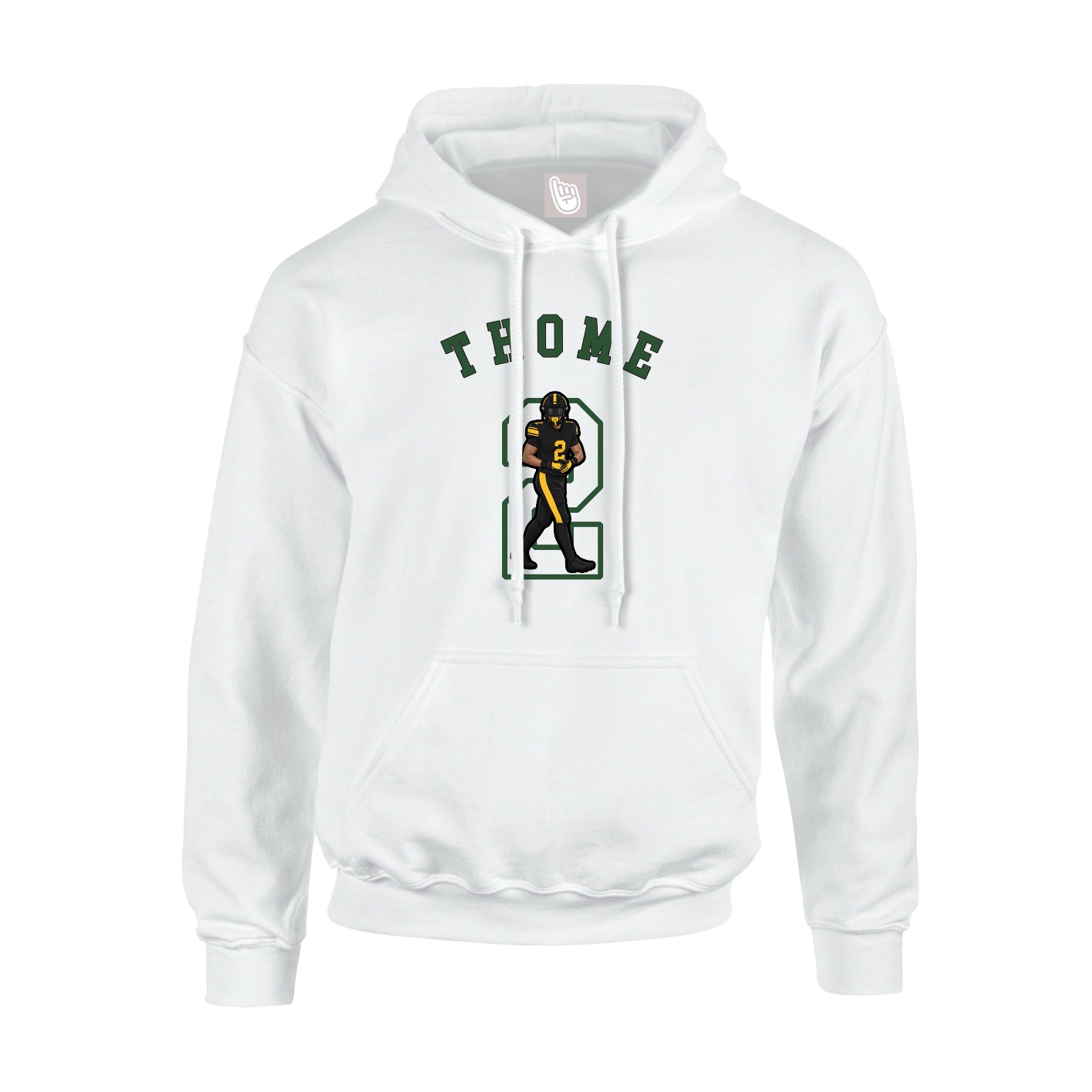 Youth Hoodie — Shirsey Arch in White