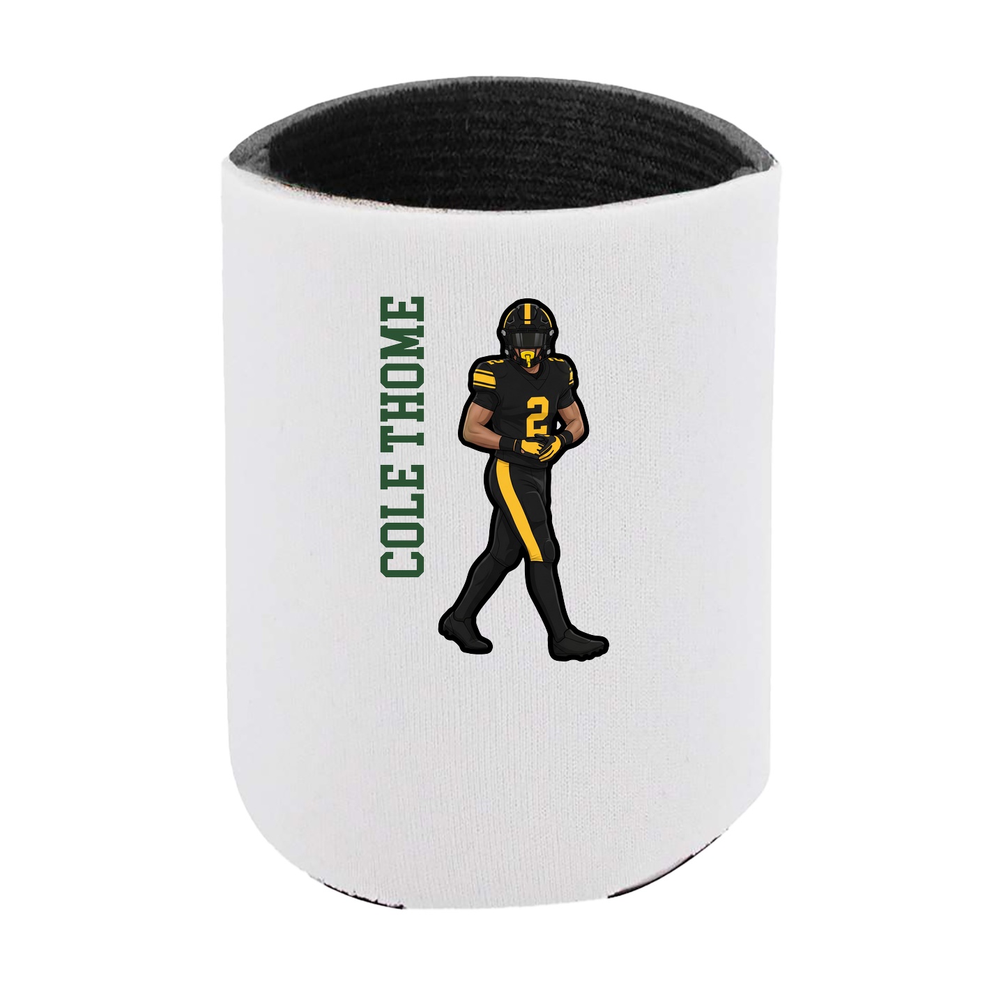 Can Holder — Name Vertical in White