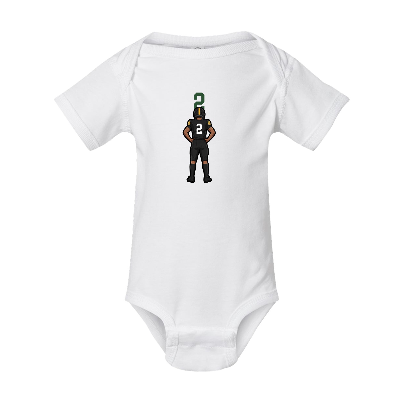 Baby Onesie — Number Top in White