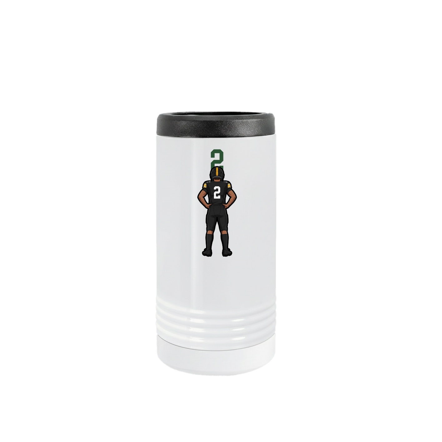 Slim Beverage Holder — Number Top in White