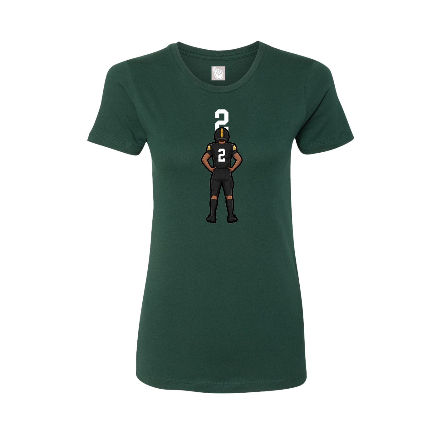 Womens Tee — Number Top in Green