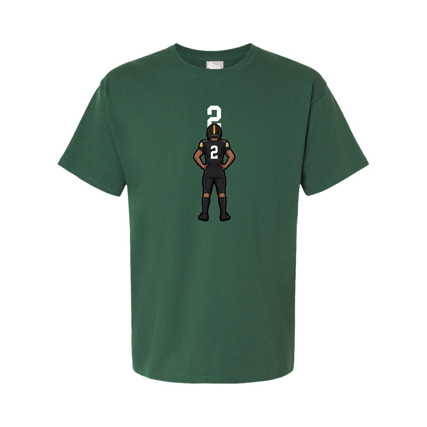 Youth Tee — Number Top in Green