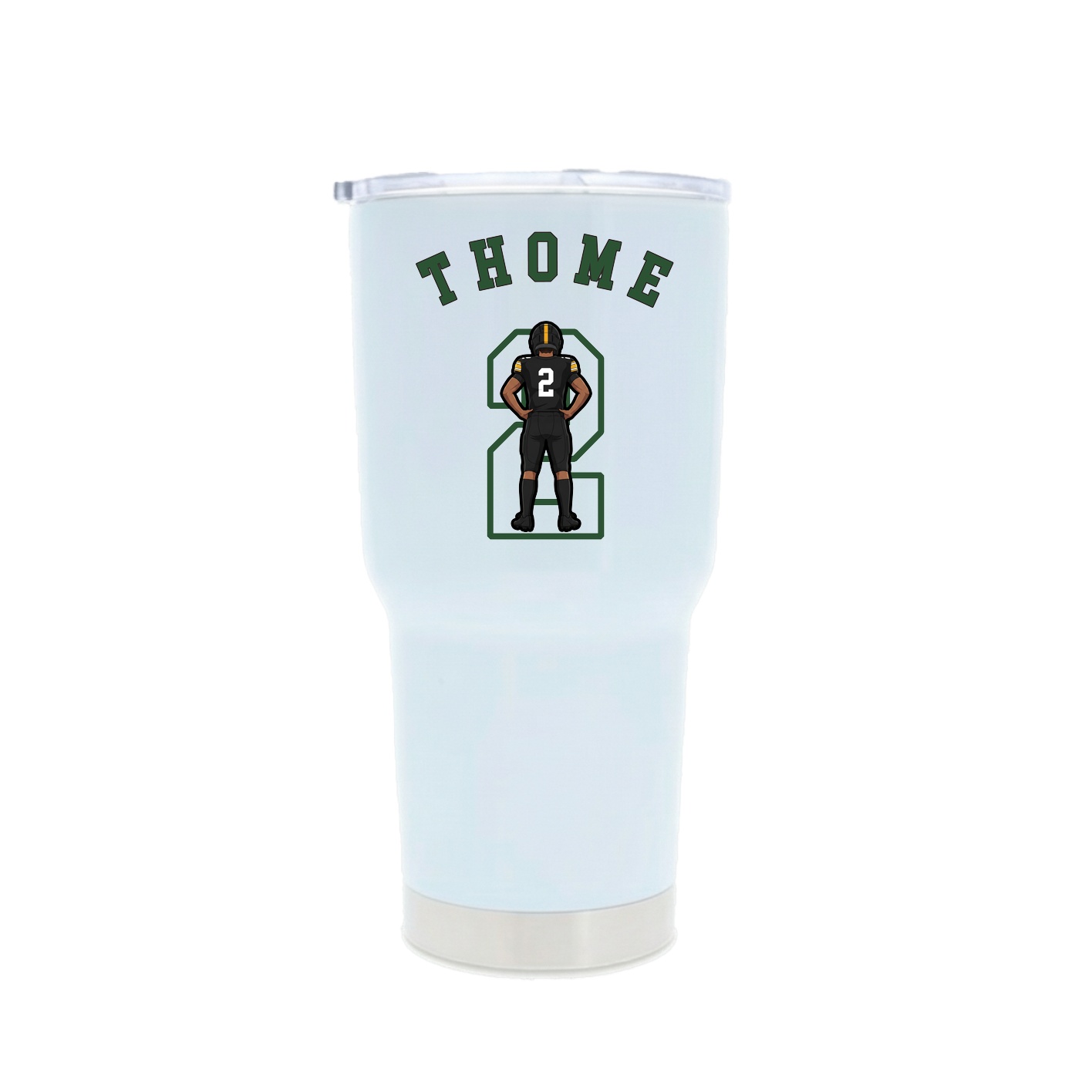 30oz Stainless Steel Tumbler — Shirsey Arch in White