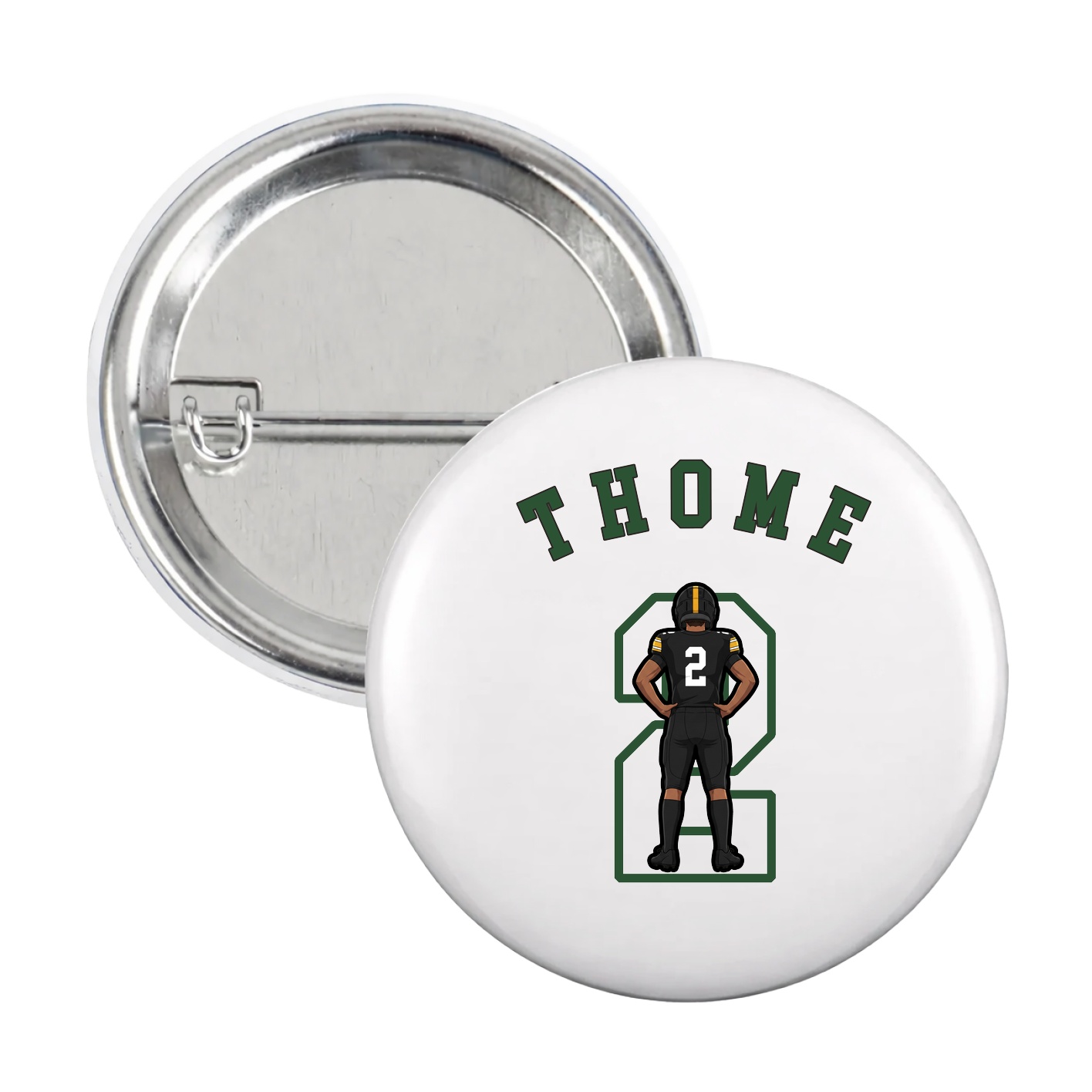 Game Day Button — Shirsey Arch in White