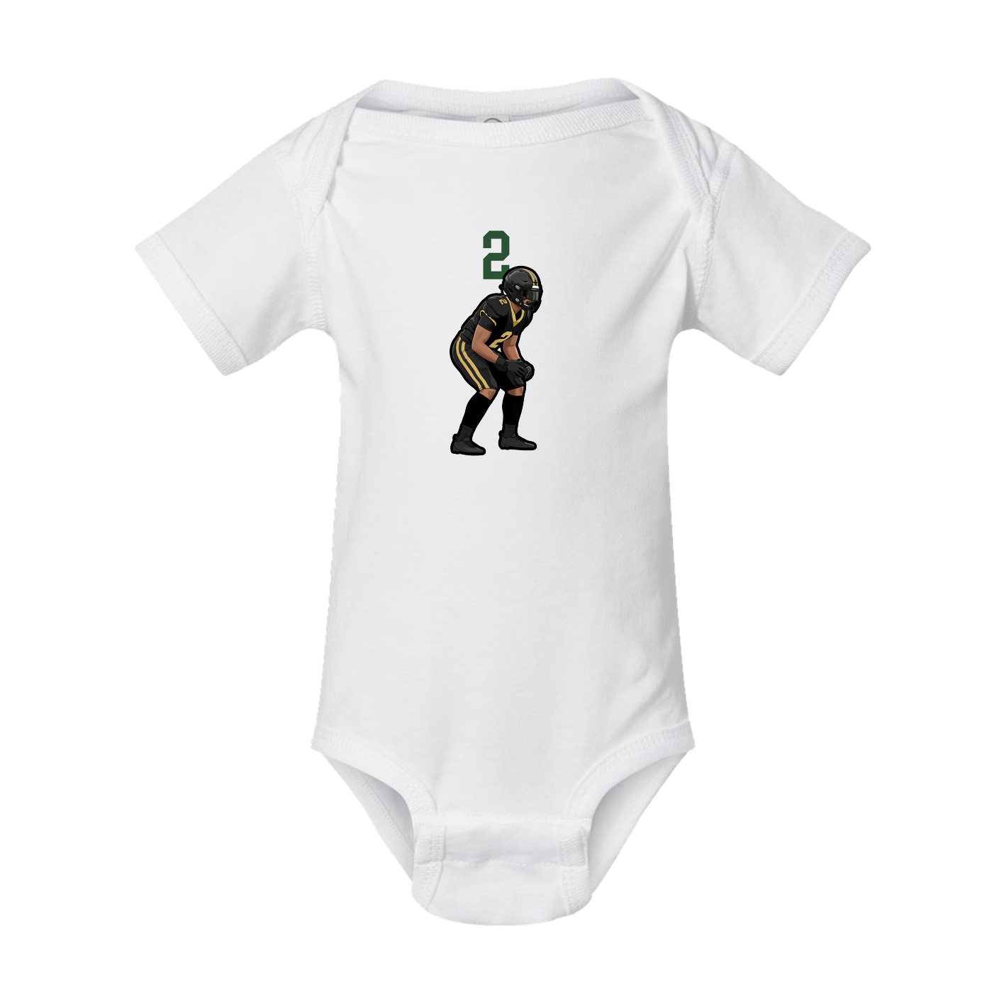 Baby Onesie — Number Top in White