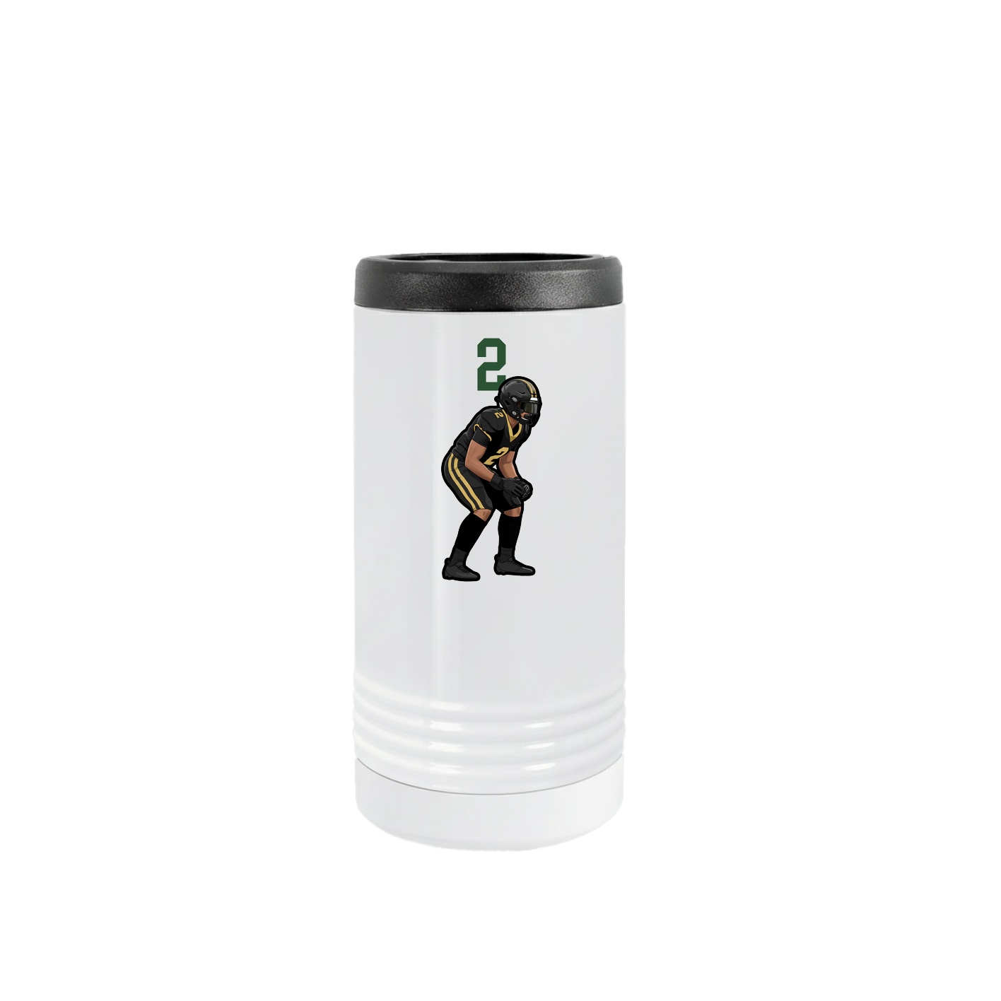 Slim Beverage Holder — Number Top in White