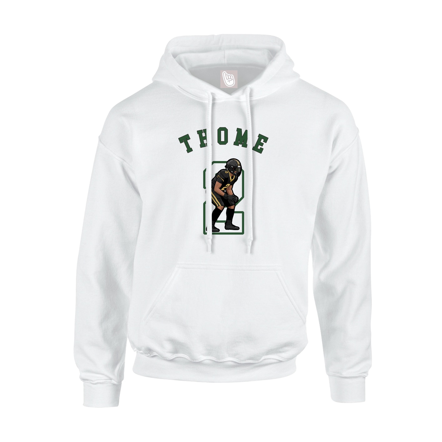 Hoodie — Shirsey Arch in White