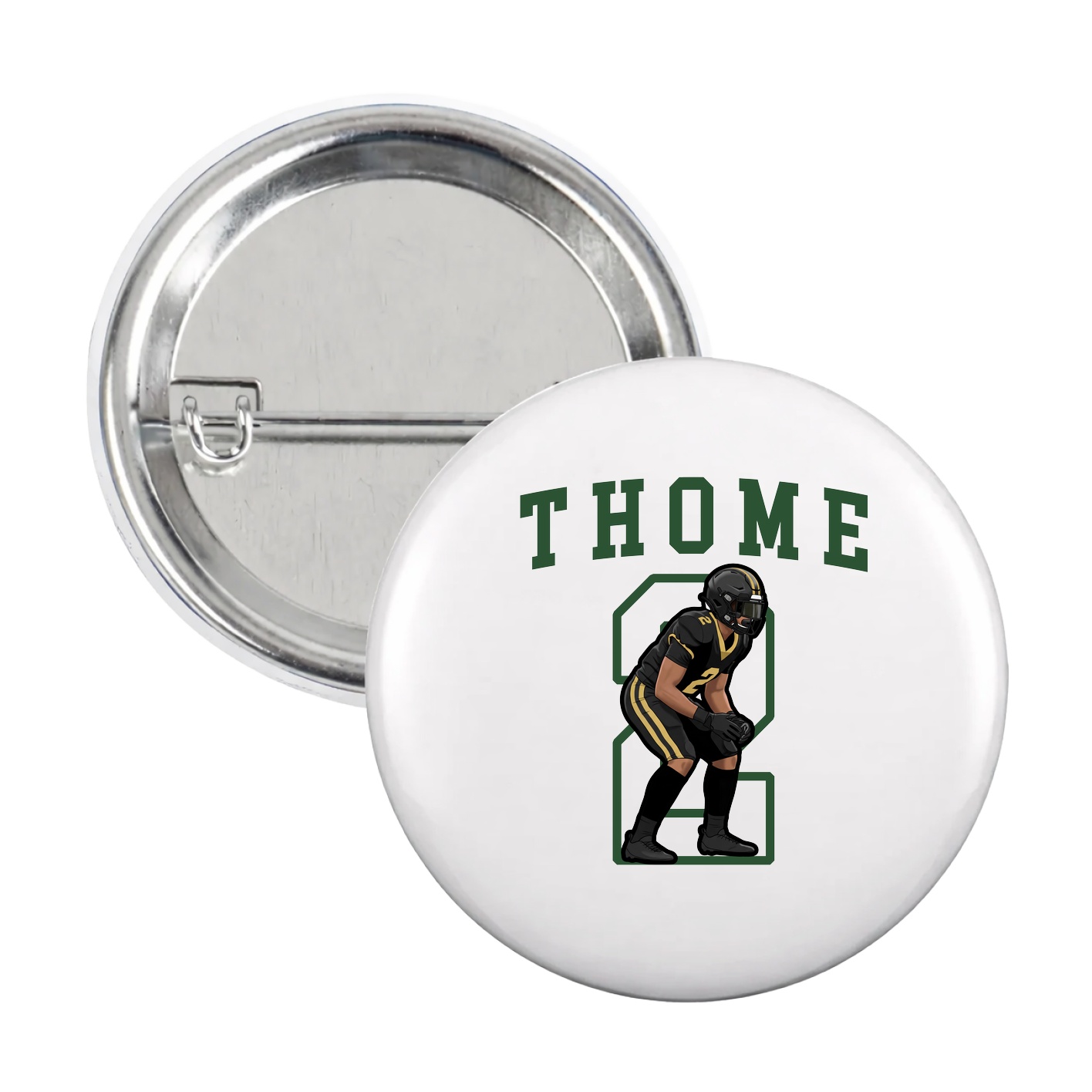 Game Day Button — Shirsey in White