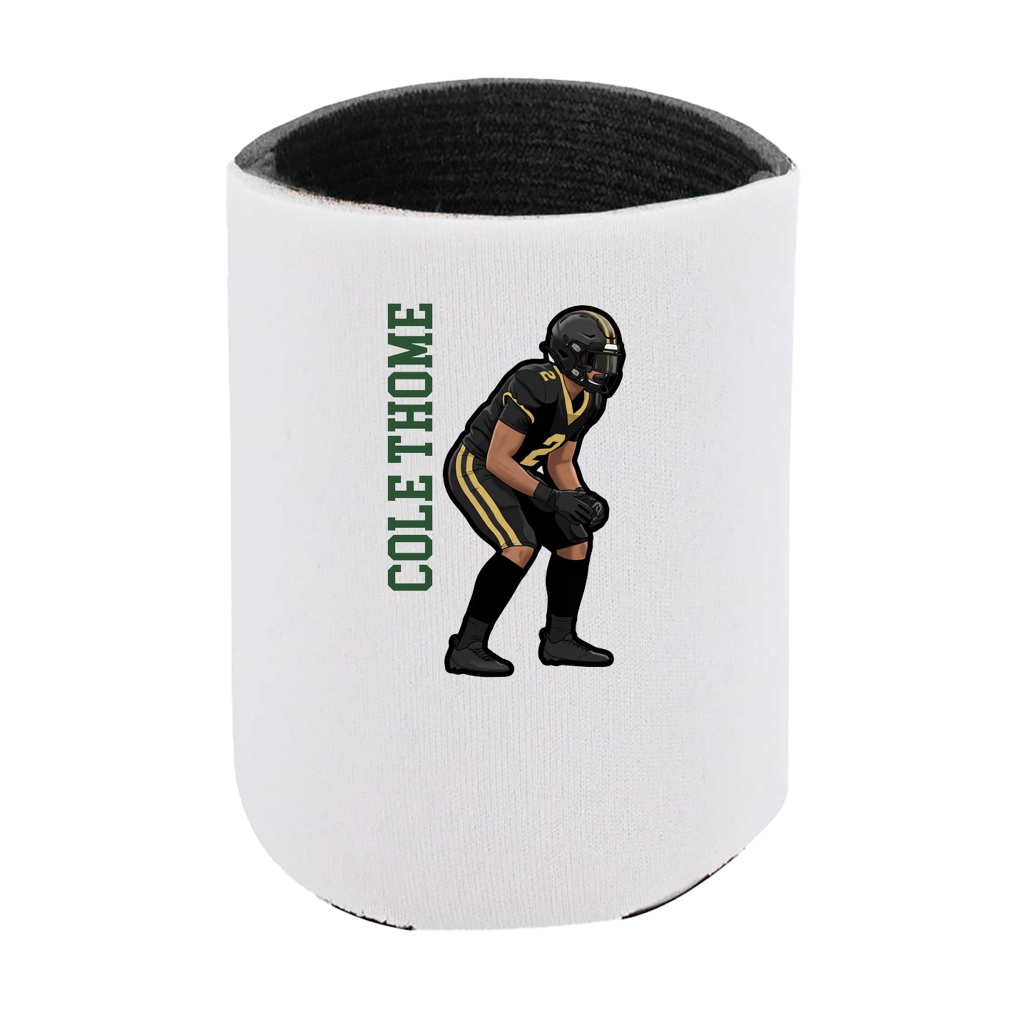 Can Holder — Name Vertical in White