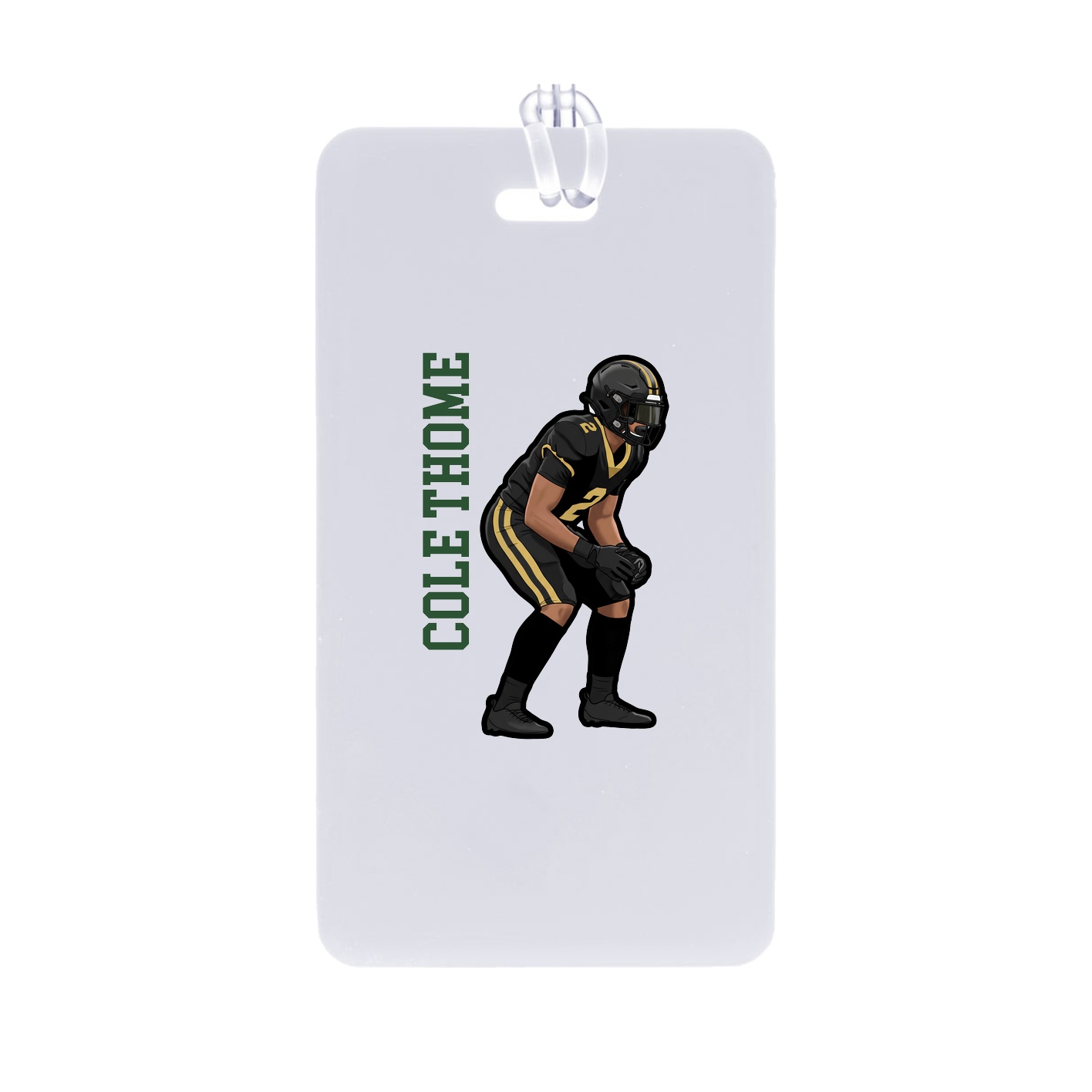 Bag Tag — Name Vertical in Classic