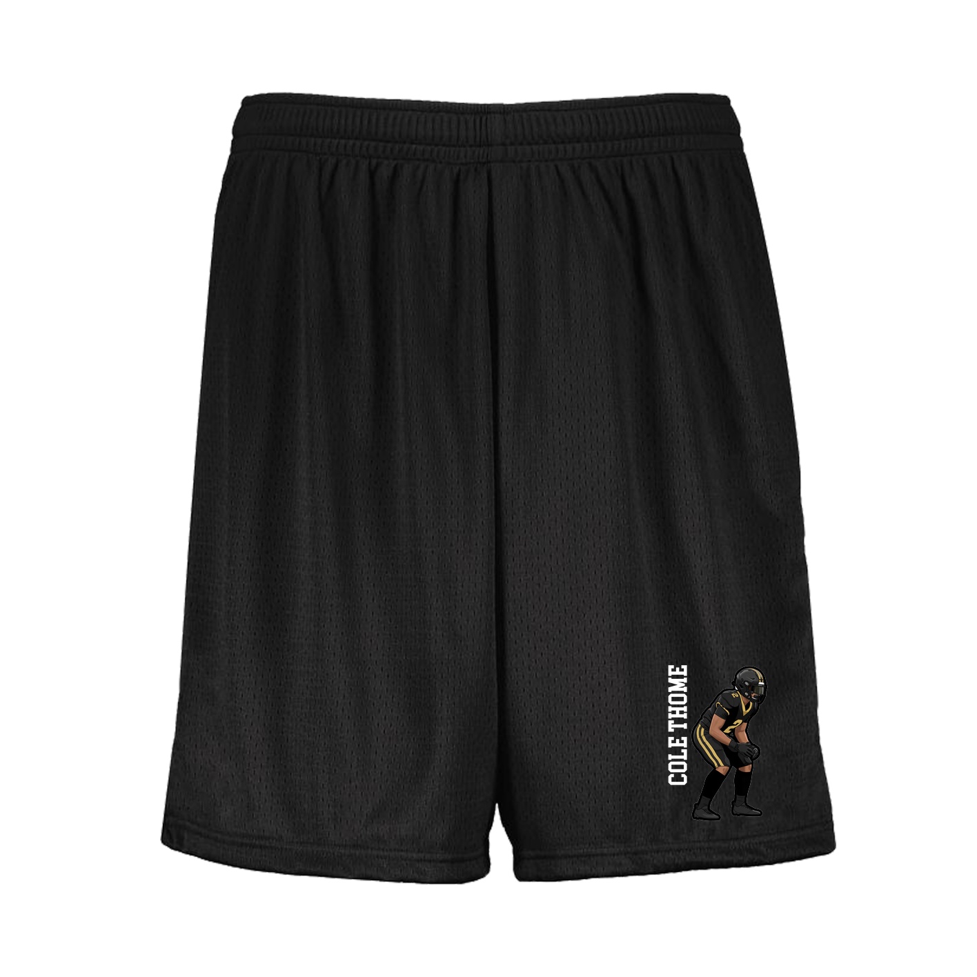 Shorts — Name Vertical in Black