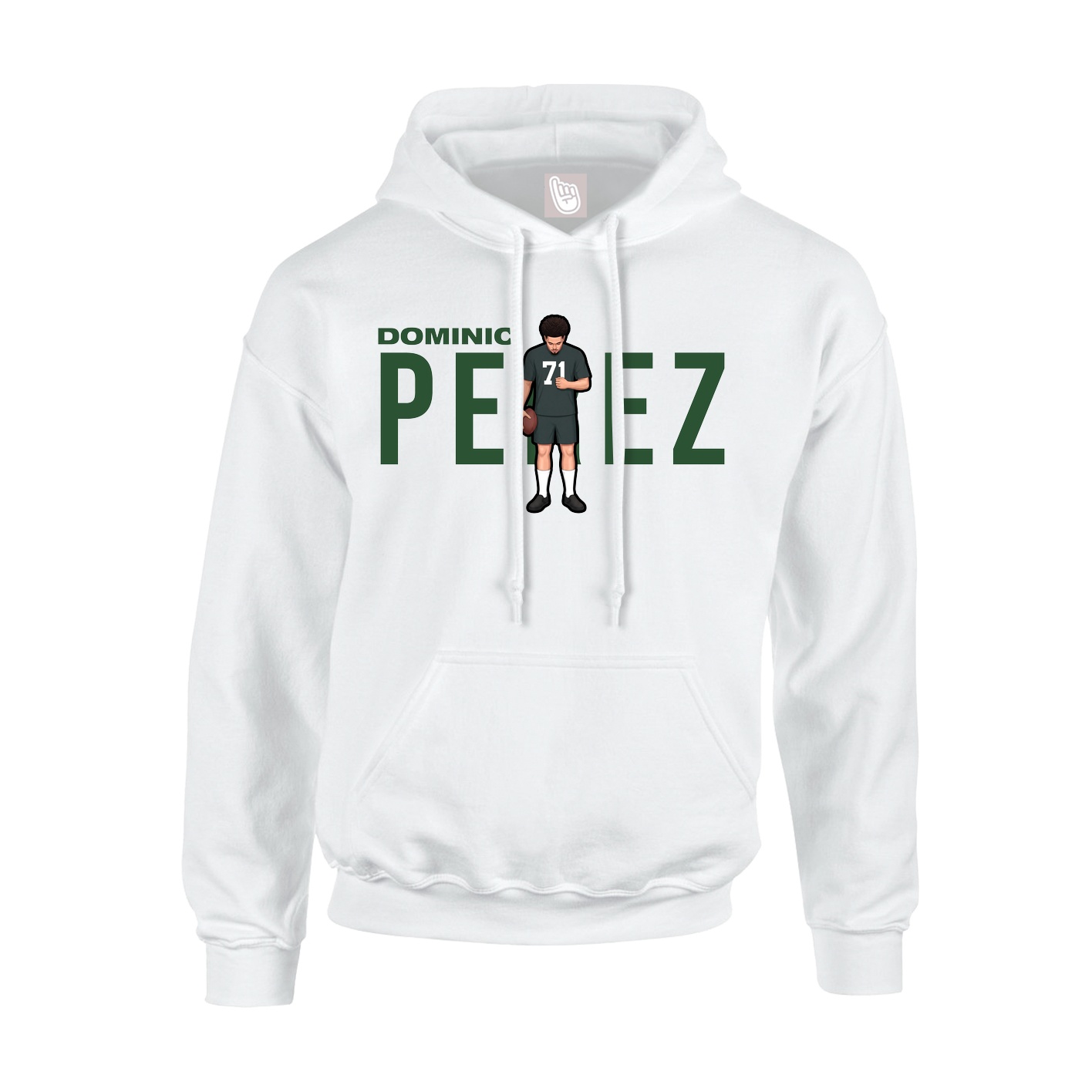 Hoodie — Player Name in White