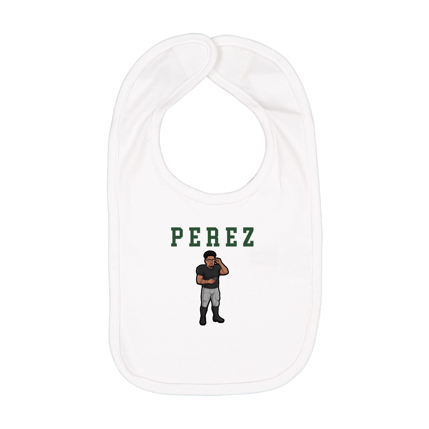 Infant Bib — Shirsey in White