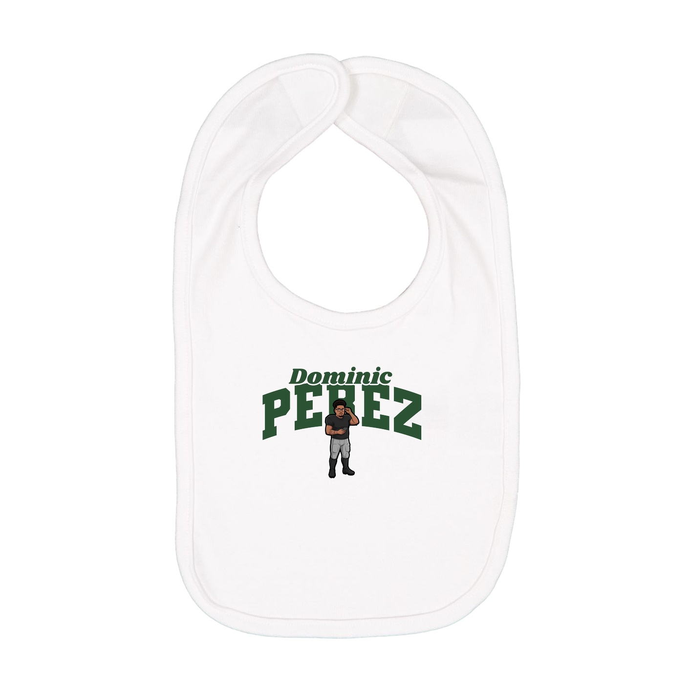 Infant Bib — Signature Arch in White