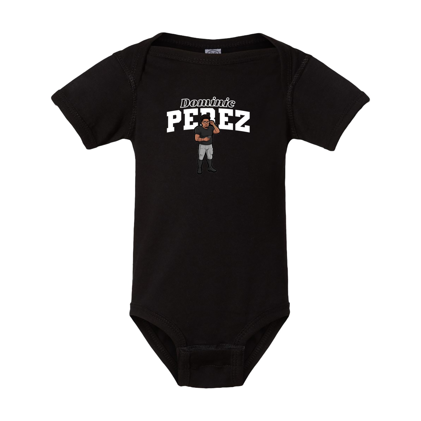 Baby Onesie — Name Arch in Black