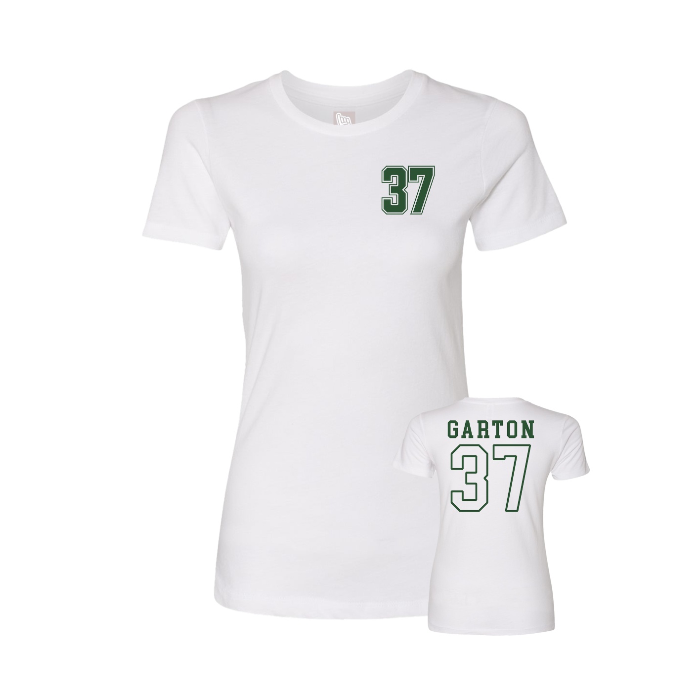 Womens Tee — Chest Back in White